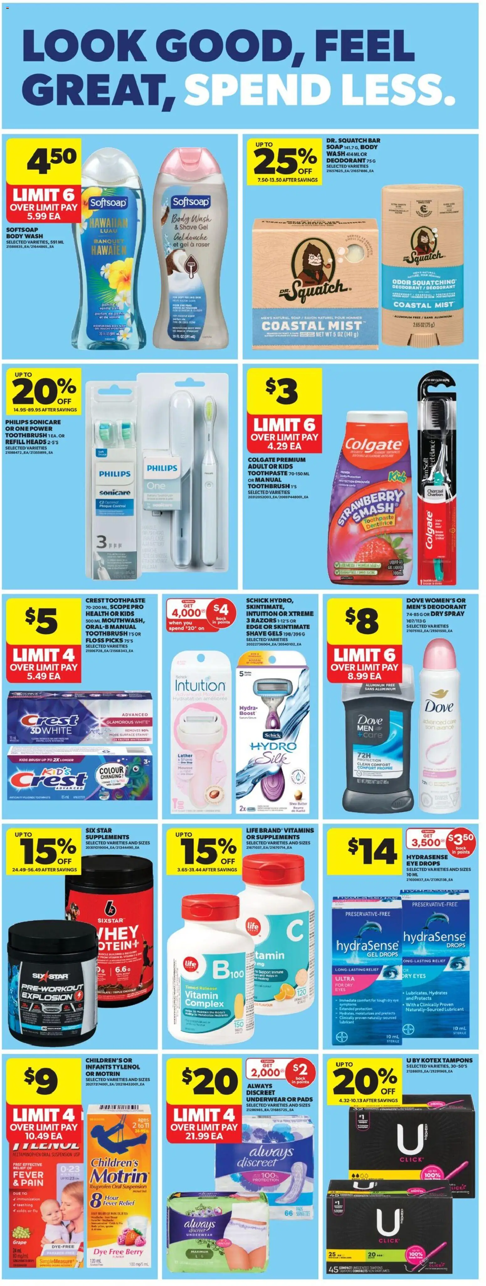 Real Canadian Superstore flyer valid from 19.02.2026 | Page: 32 | Products: Brush, Soap, Butter, Underwear