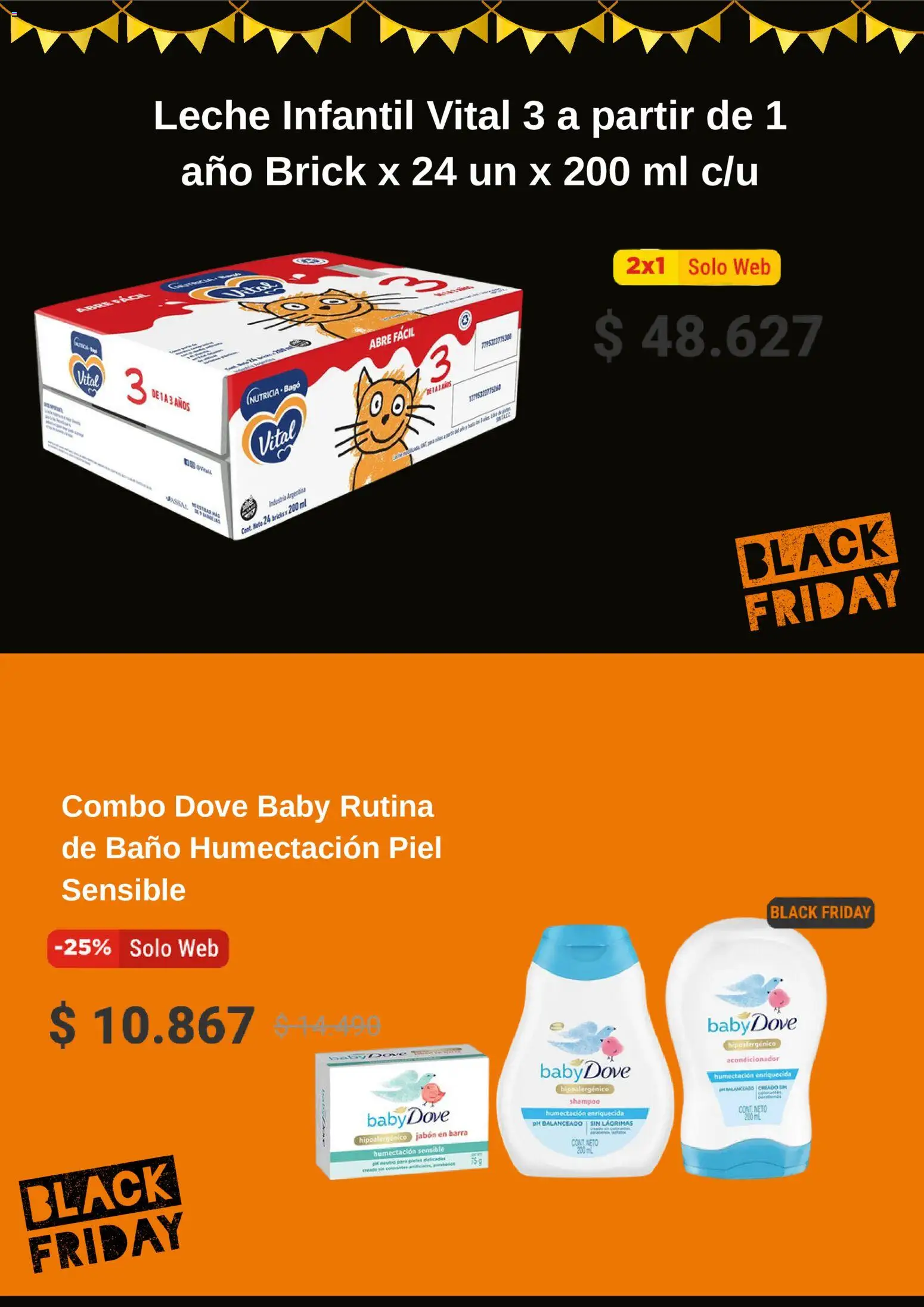 Farmacity Black Friday │ válido desde el 26.11.2025 | Página: 3 | Productos: Baño, Shampoo, Acondicionador, Leche