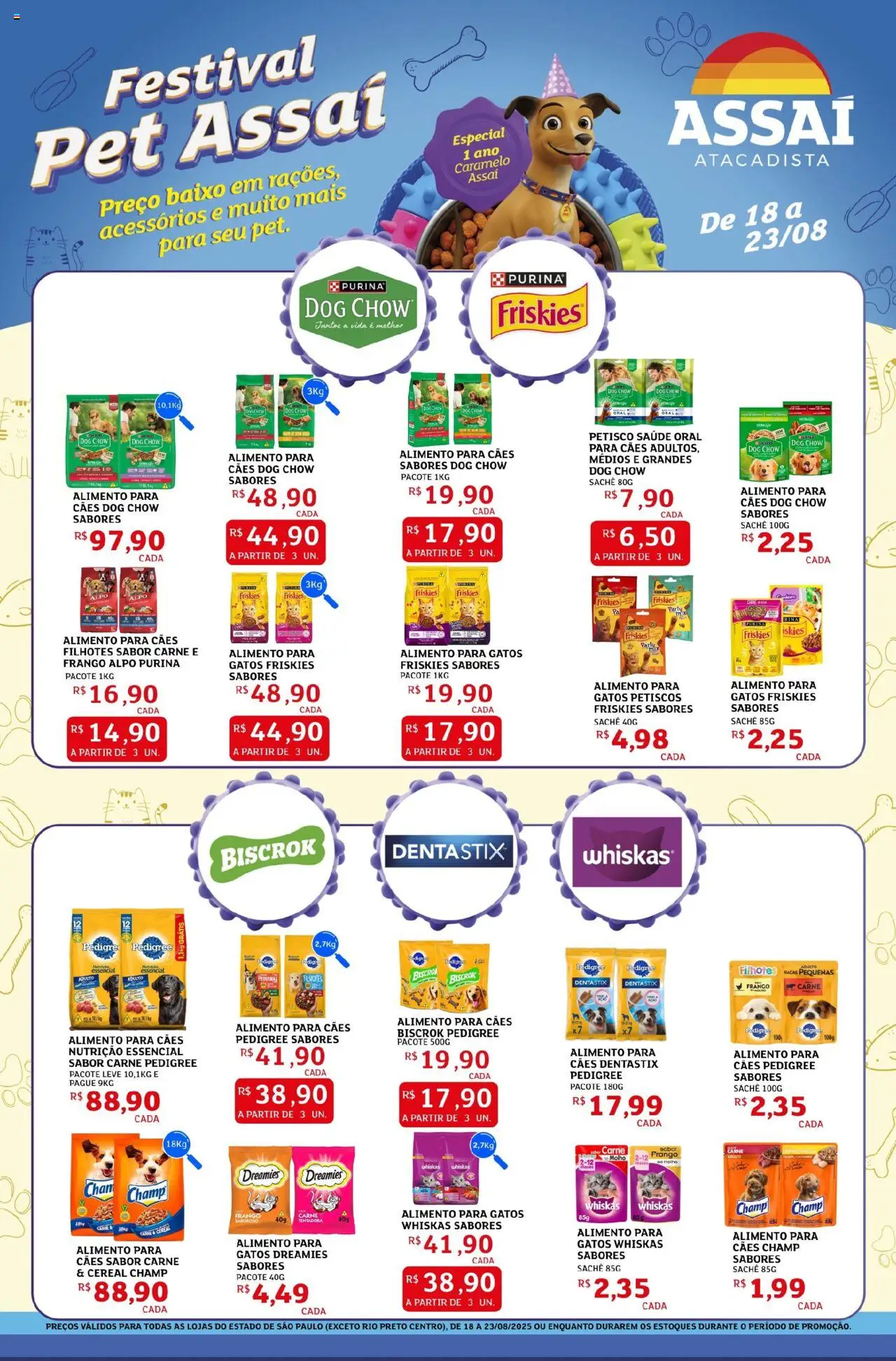 Assaí Atacadista Folheto - válido de 18.08.2025 | Página: 1 | Produtos: Carne, Baixo, Frango