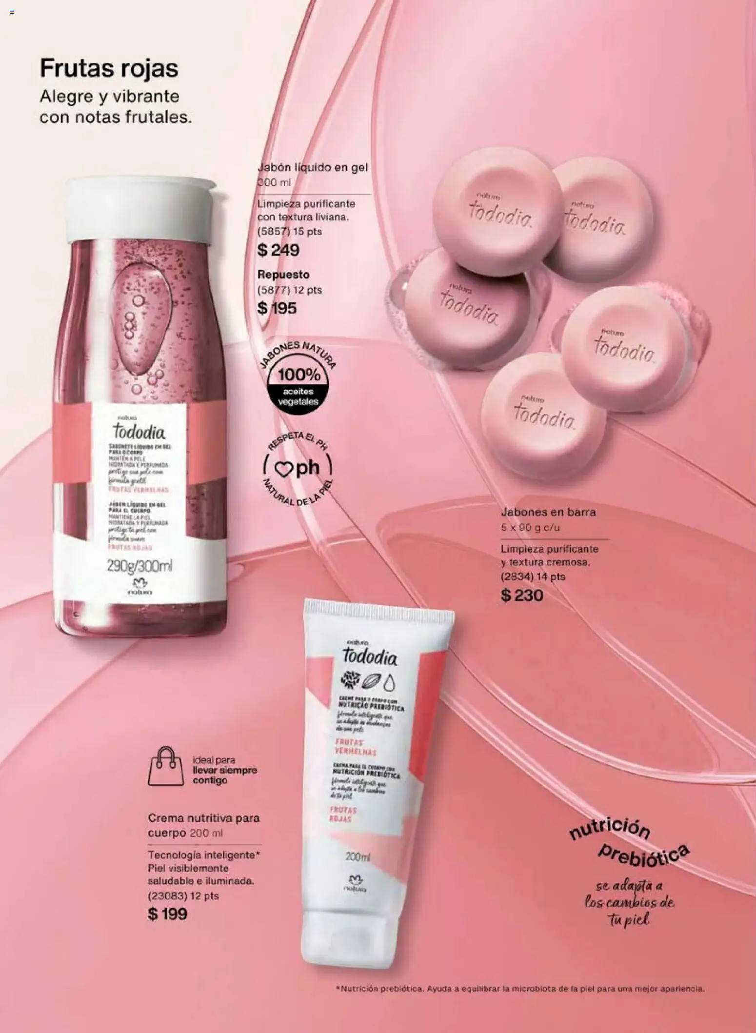 Nuevas ofertas de Natura válidas en toda la República Mexicana desde el 30.01.2026. ¡Encuentra las mejores ofertas en Natura campaña 3 2026! | Página: 108 | Productos: Jabón líquido, Crema, Barra, Jabón