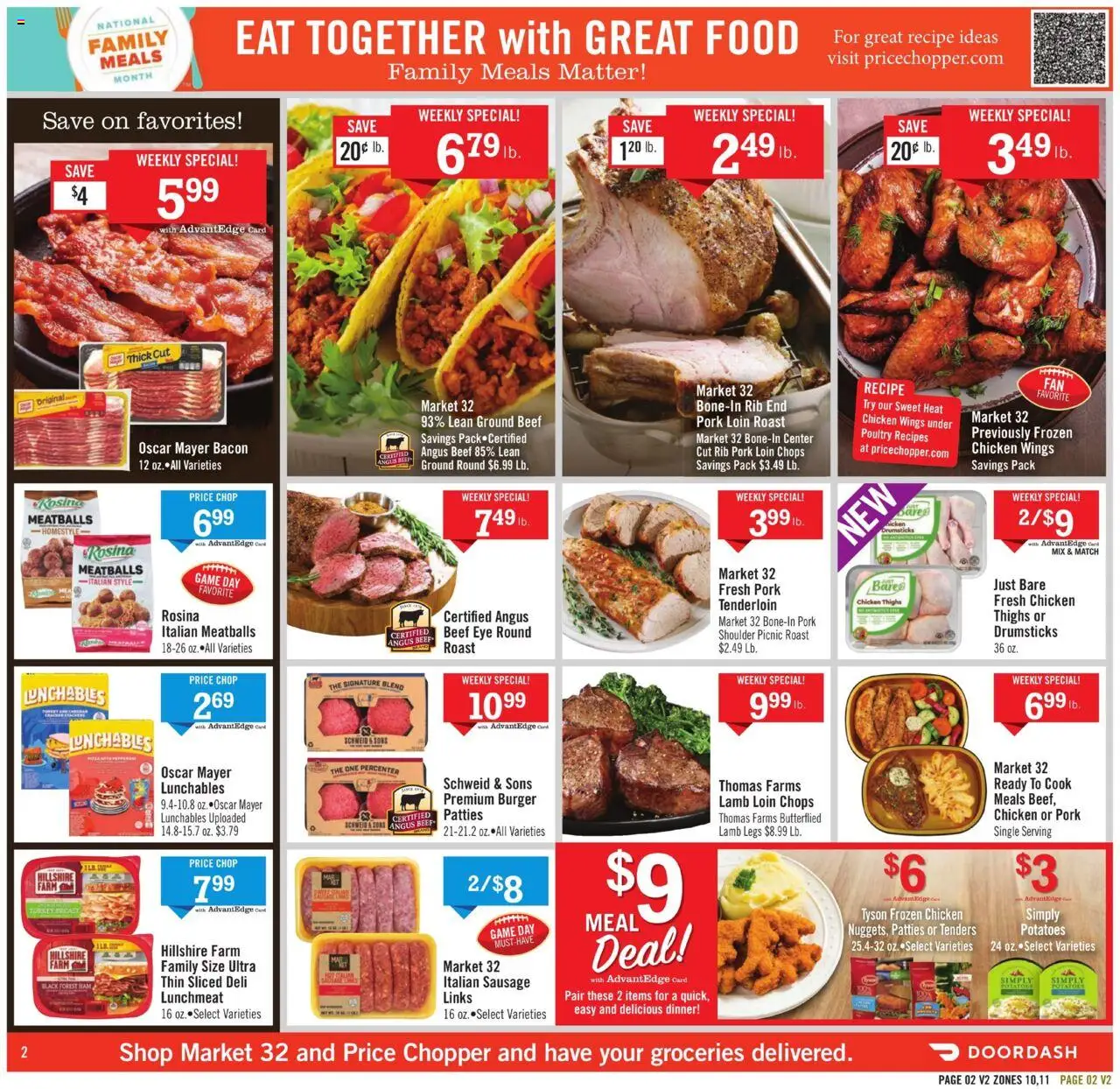 Price Chopper Weekly Current - MA - valid from 14.09.2025 | Page: 2 | Products: Ham, Pork, Beef, Poultry