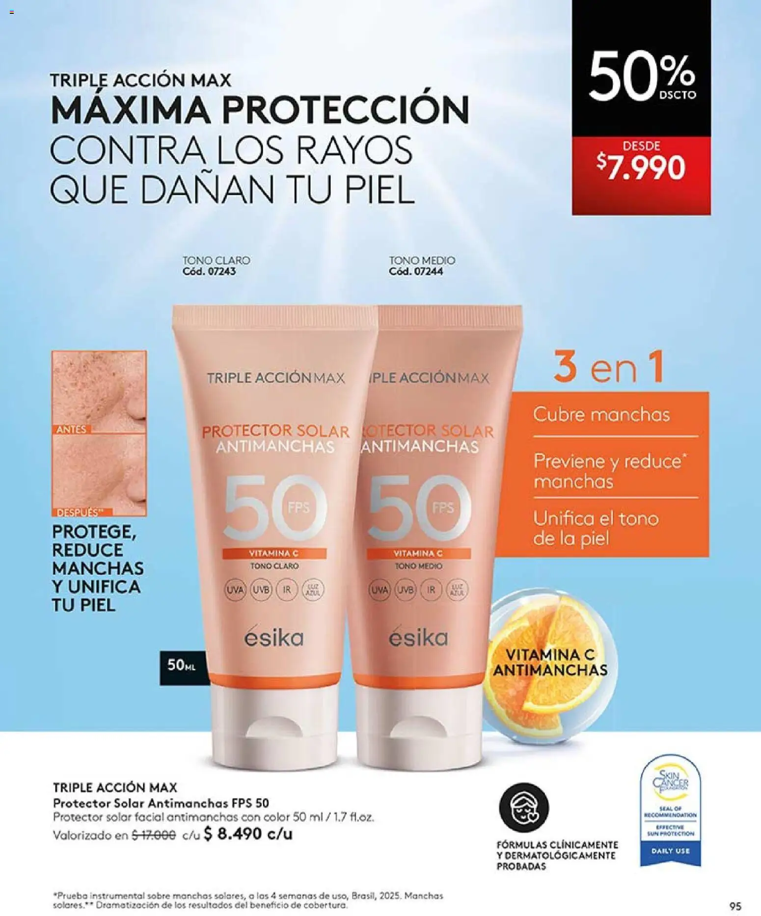 Catálogo Ésika Campaña 18 │ válido desde el 01.12.2025 | Página: 107 | Productos: Protector solar, Sobre