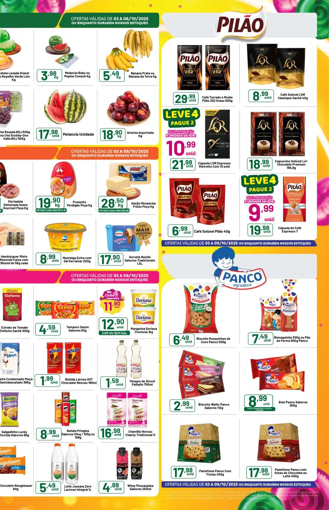 Comercial Esperança Folheto - válido de 03.10.2025 | Página: 3 | Produtos: Cápsula de café, Manteiga, Pão, Margarina