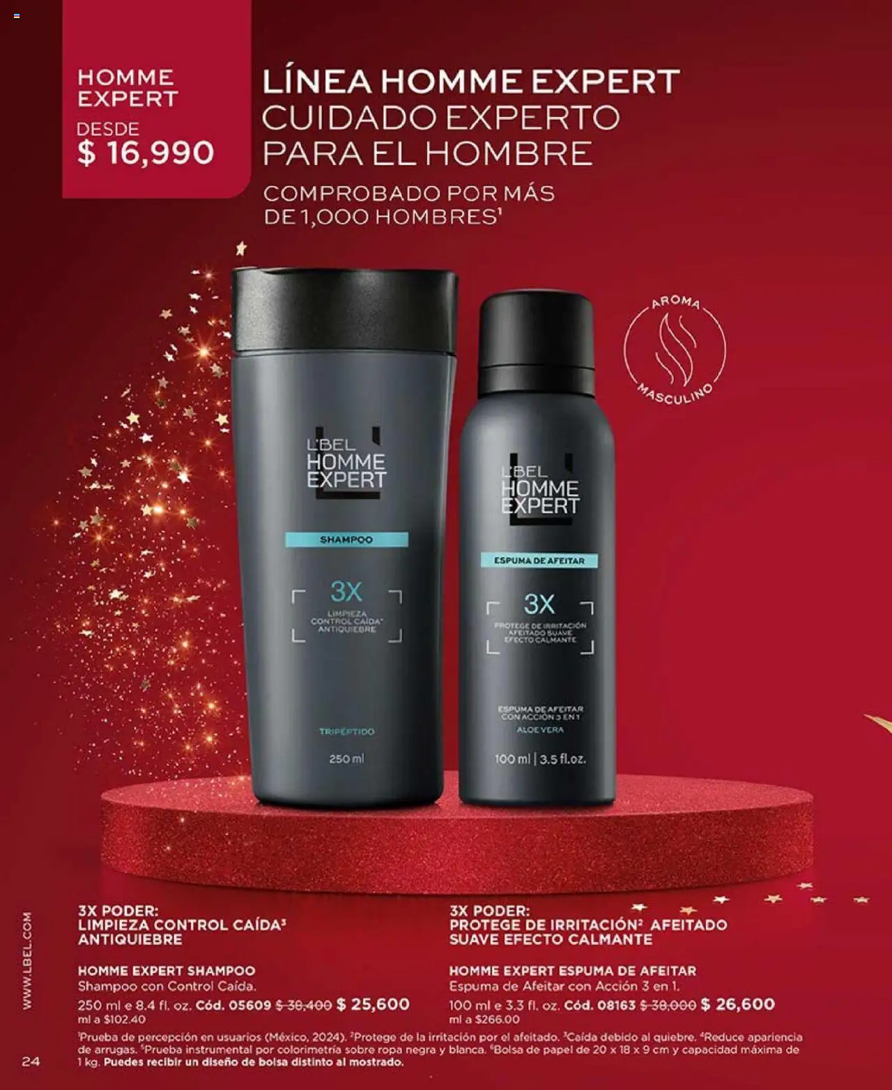 L'Bel revista - valida desde el 14.10.2025 | Página: 24 | Productos: Espuma, Bolsa, Espuma de afeitar, Ropa