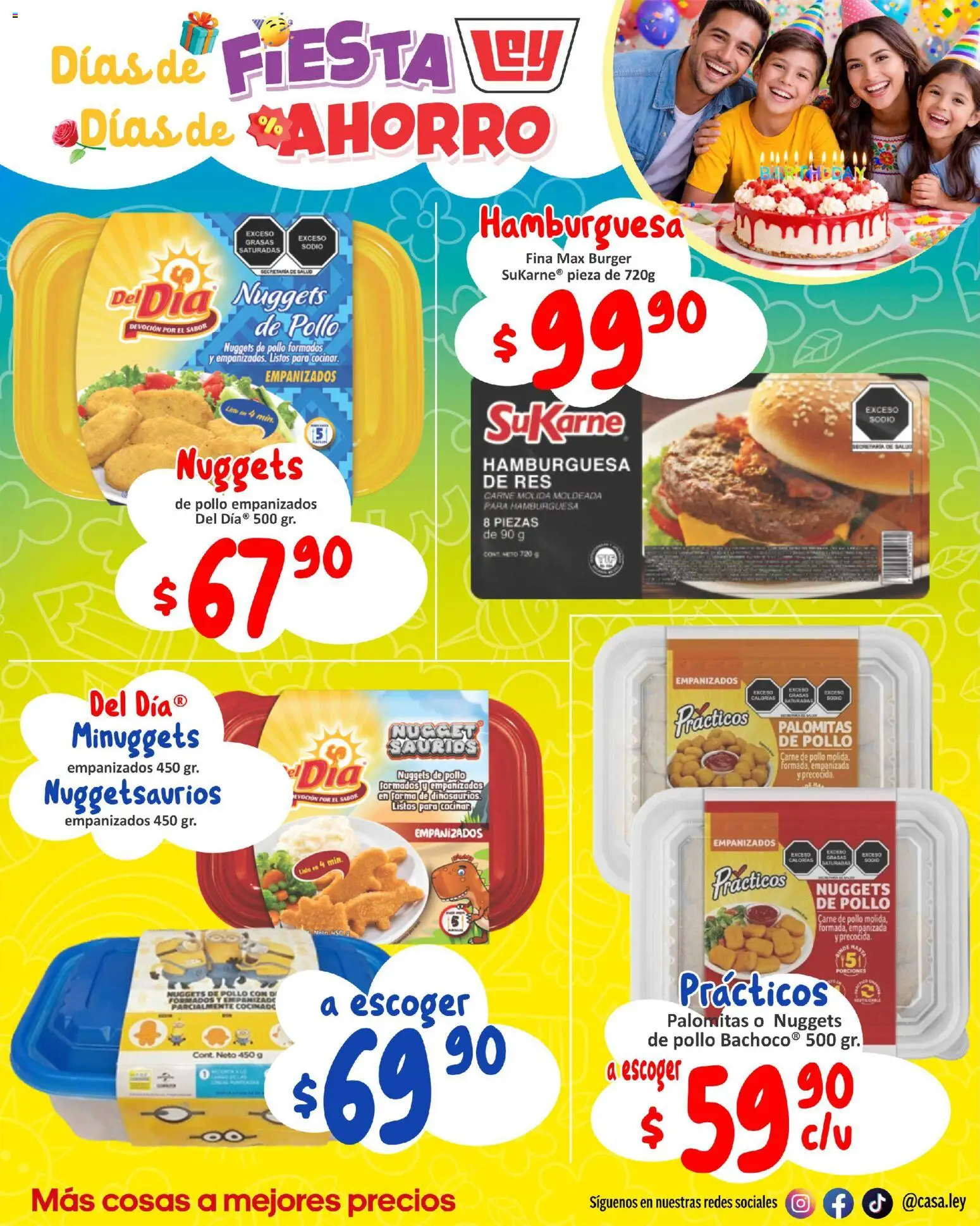 Nuevas ofertas de Casa Ley válidas en toda la República Mexicana desde el 18.04.2026. ¡Encuentra las mejores ofertas en  Casa Ley folleto Interior suple Día del Niño! | Página: 8 | Productos: Pollo, Carne de pollo, Res