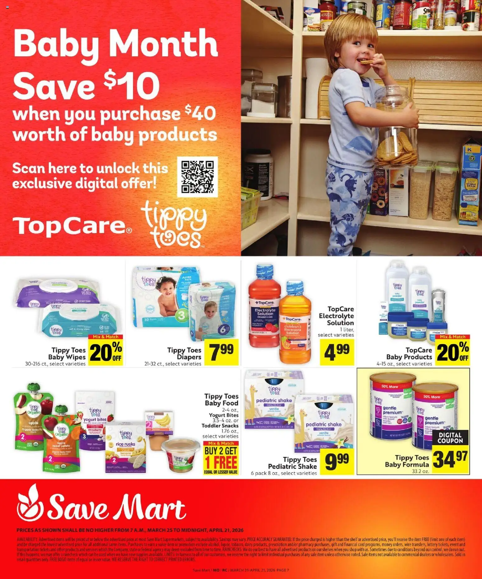 Save Mart More Deals Across the Store - valid from 25.03.2026 | Page: 8 | Products: Wire, Powder, Rice, Baby food