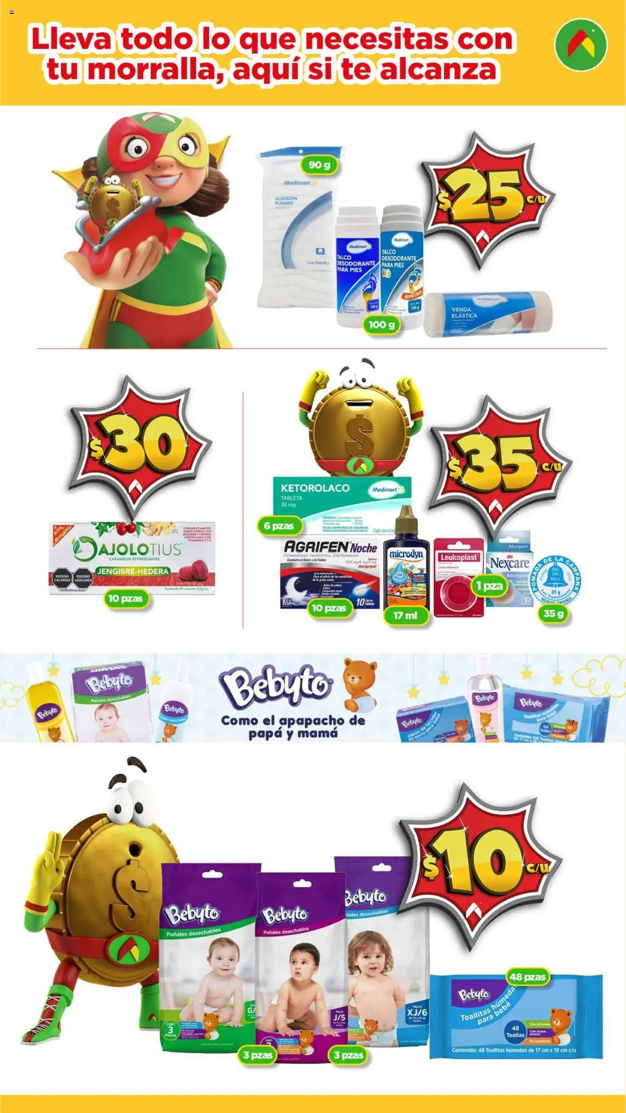 Nuevas ofertas de Bodega Aurrerá válidas en toda la República Mexicana desde el 14.08.2025. ¡Encuentra las mejores ofertas en Bodega Aurrerá - Folleto Morralla Esenciales! | Página: 4 | Productos: Papa, Barra, Tableta, Jabón