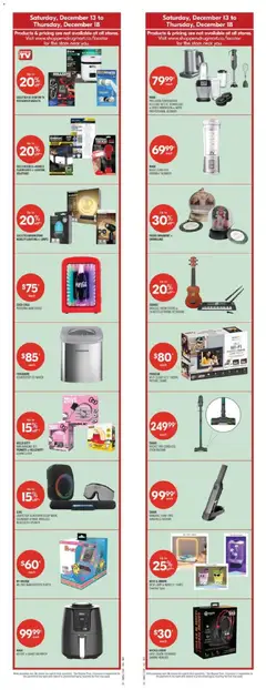 Preview of Shoppers weekly flyer / circulaire from shop Shoppers valid from 12.12.2025 | Page: 3 | Products: Alarm clock, Speaker, Kettle, Mask
