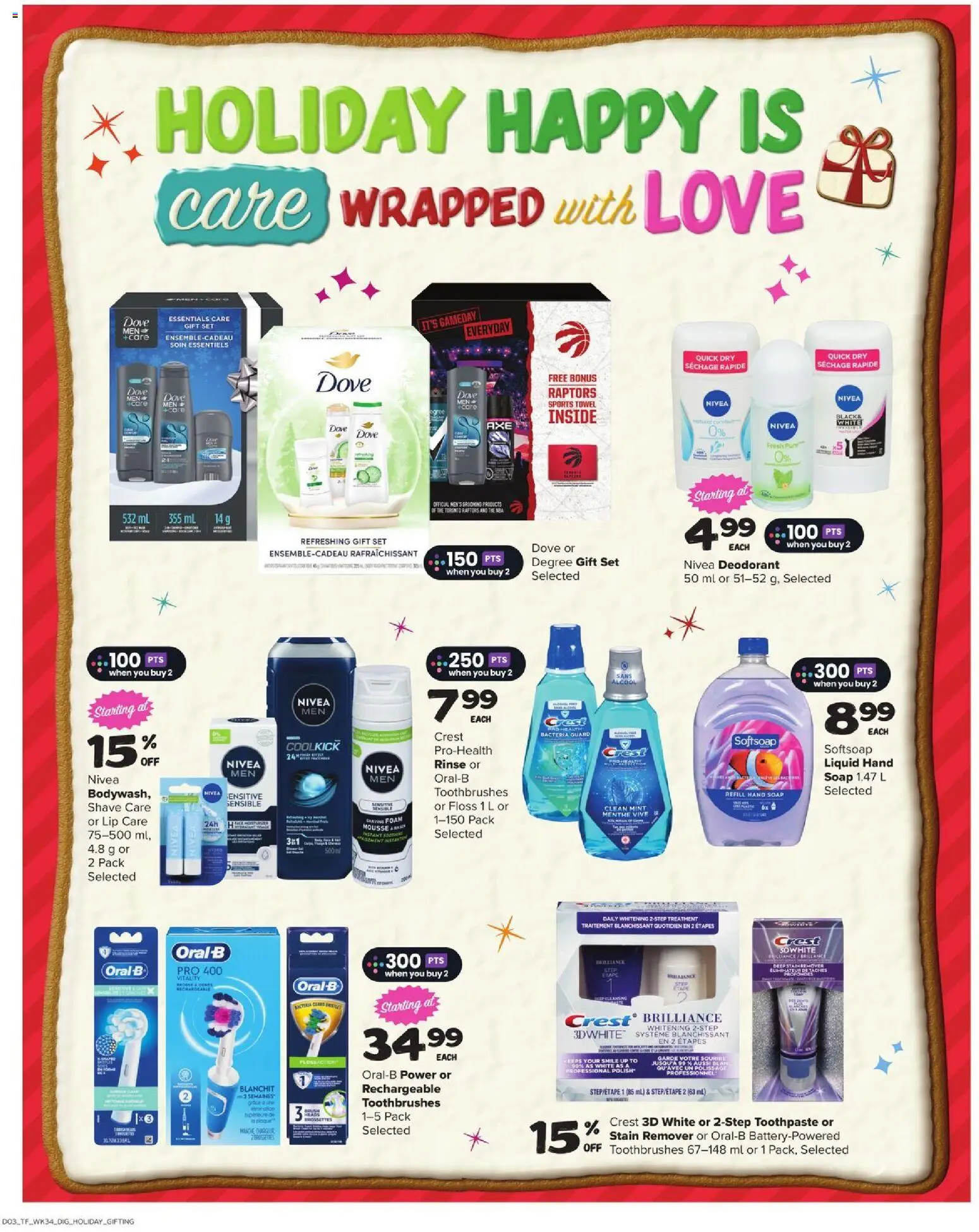 Thrifty Foods flyer valid from 18.12.2025 | Page: 15 | Products: Shaving foam, Soap, Deodorant, Toothpaste