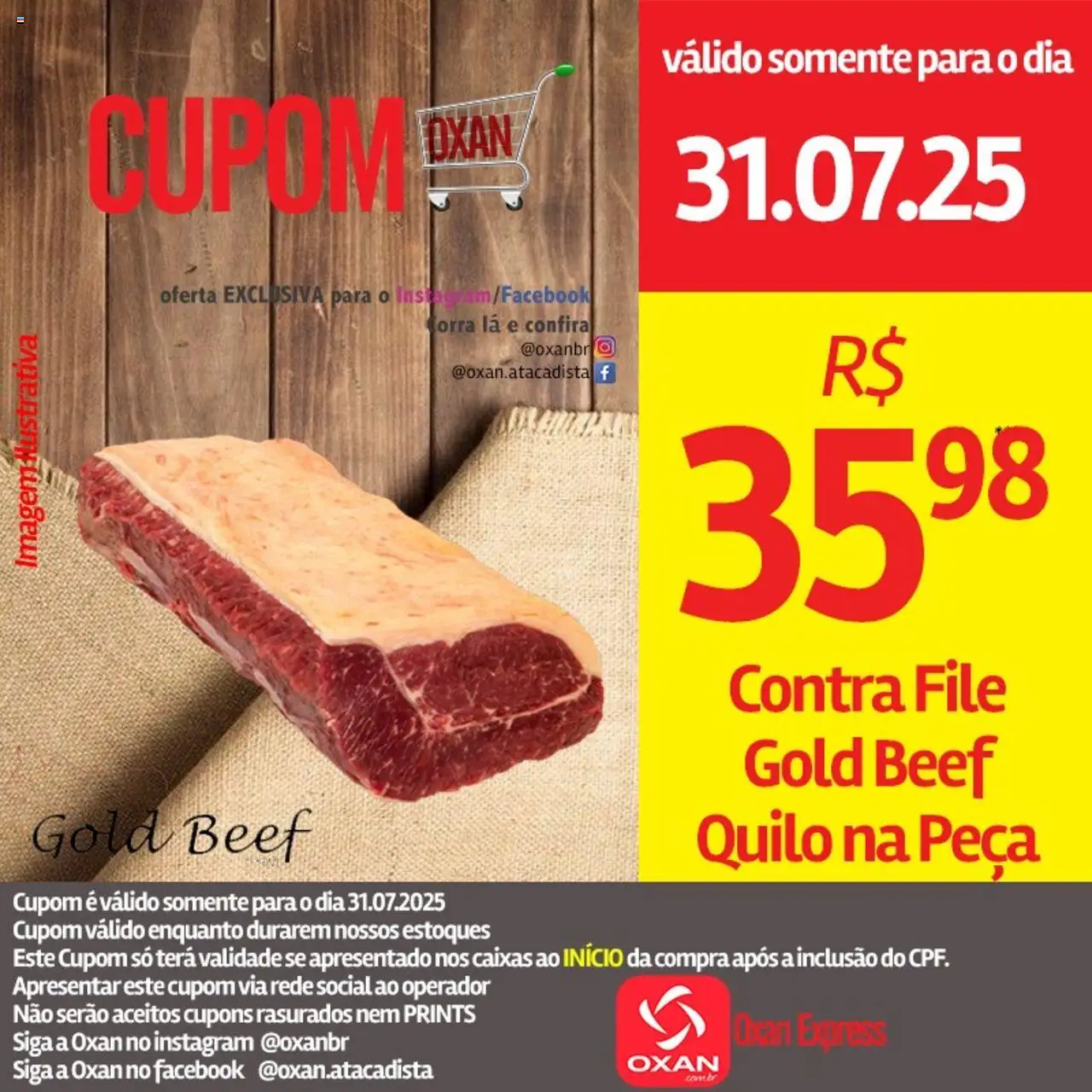 Oxan Atacadista Folheto - válido de 31.07.2025 | Página: 14 | Produtos: Contra filé