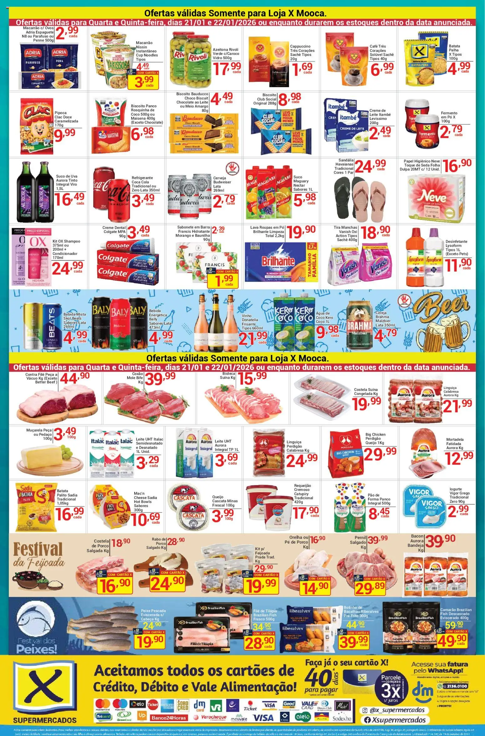 X Supermercados Folheto - válido de 21.01.2026 | Página: 2 | Produtos: Coco, Pão, Mortadela, Creme dental