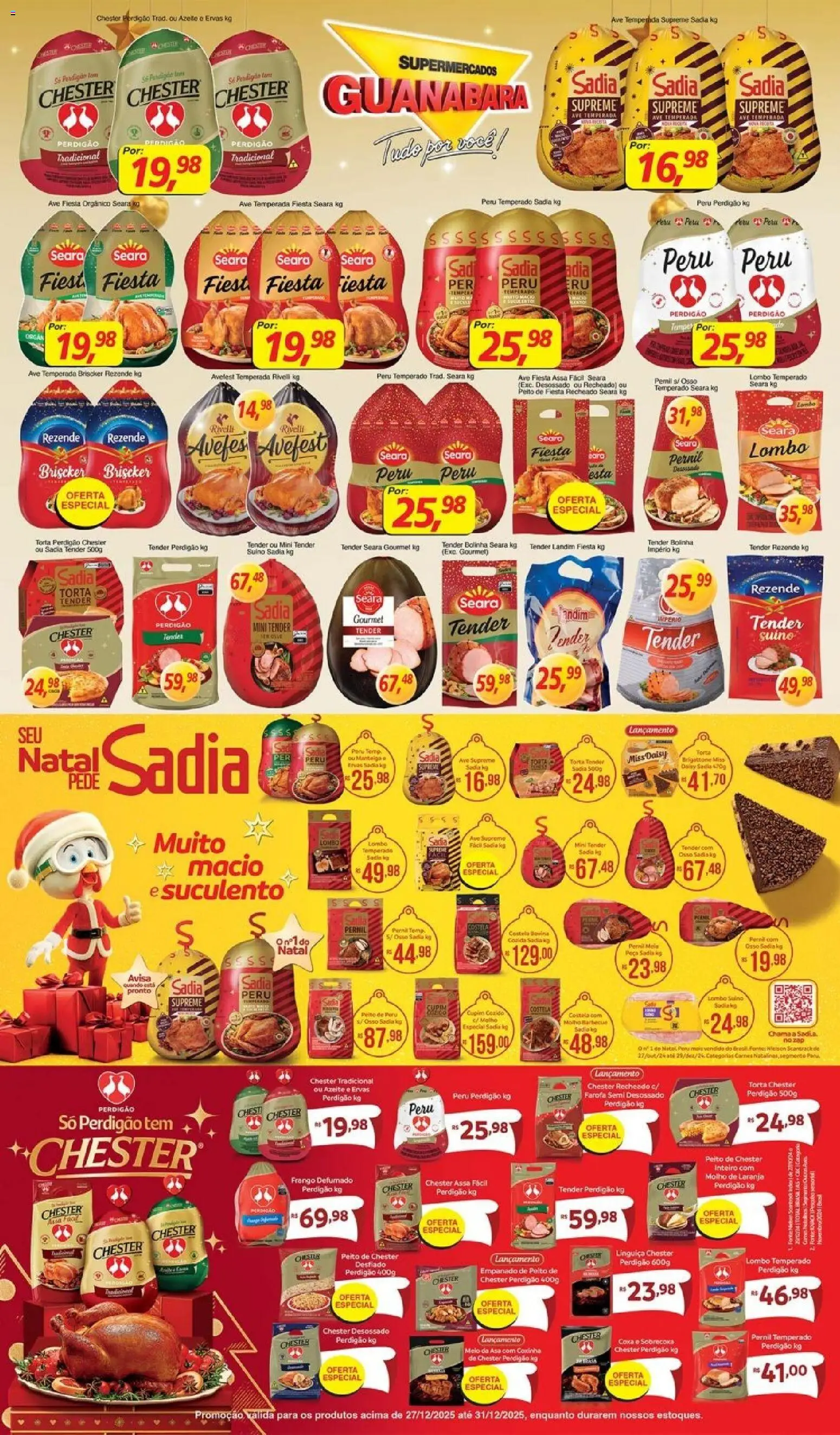 Supermercados Guanabara Folheto - válido de 27.12.2025 | Página: 4 | Produtos: Lombo, Pernil, Chester perdigão, Farofa