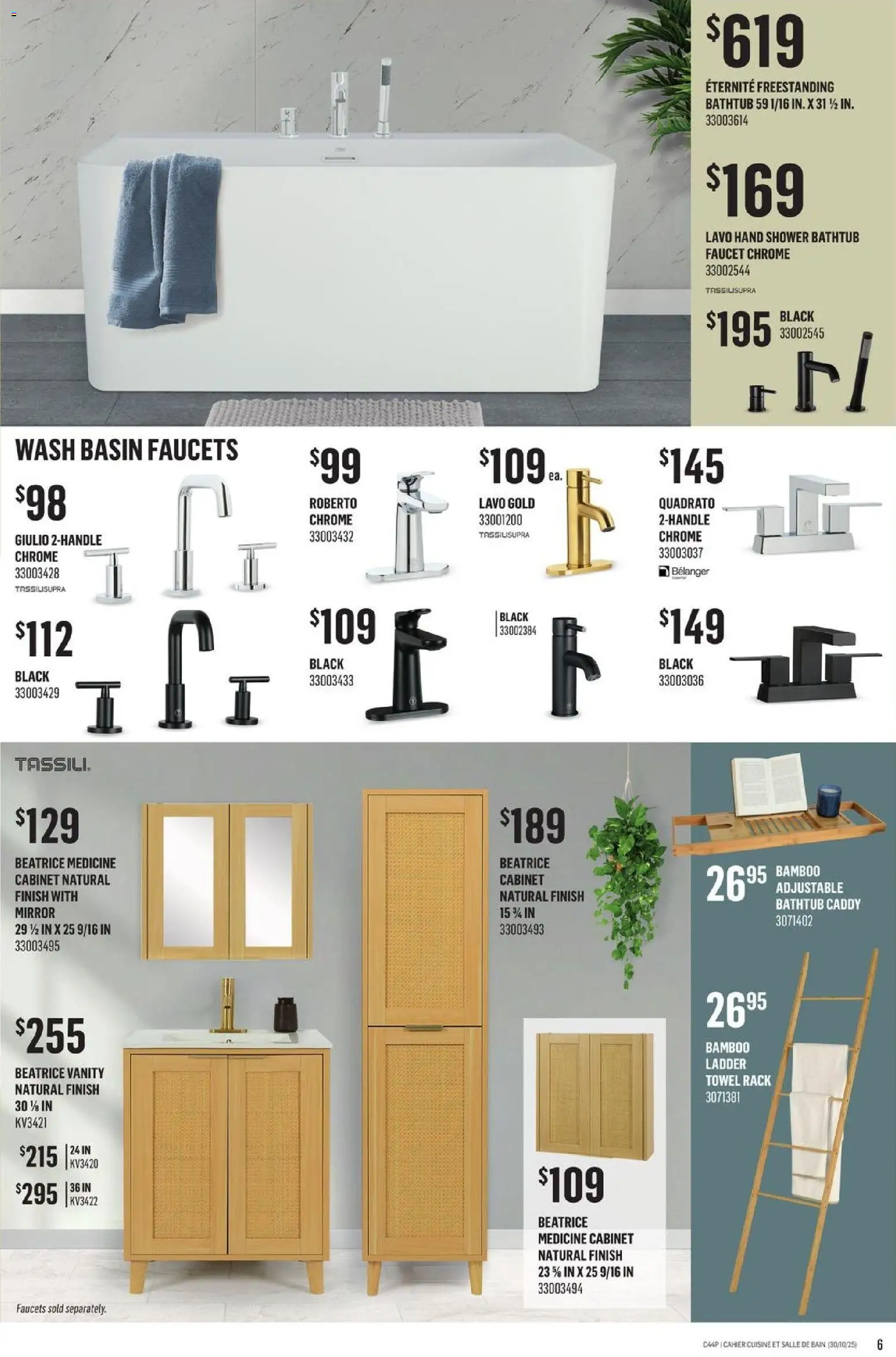 Canac flyer valid from 30.10.2025 | Page: 6 | Products: Cabinet, Shower, Mirror