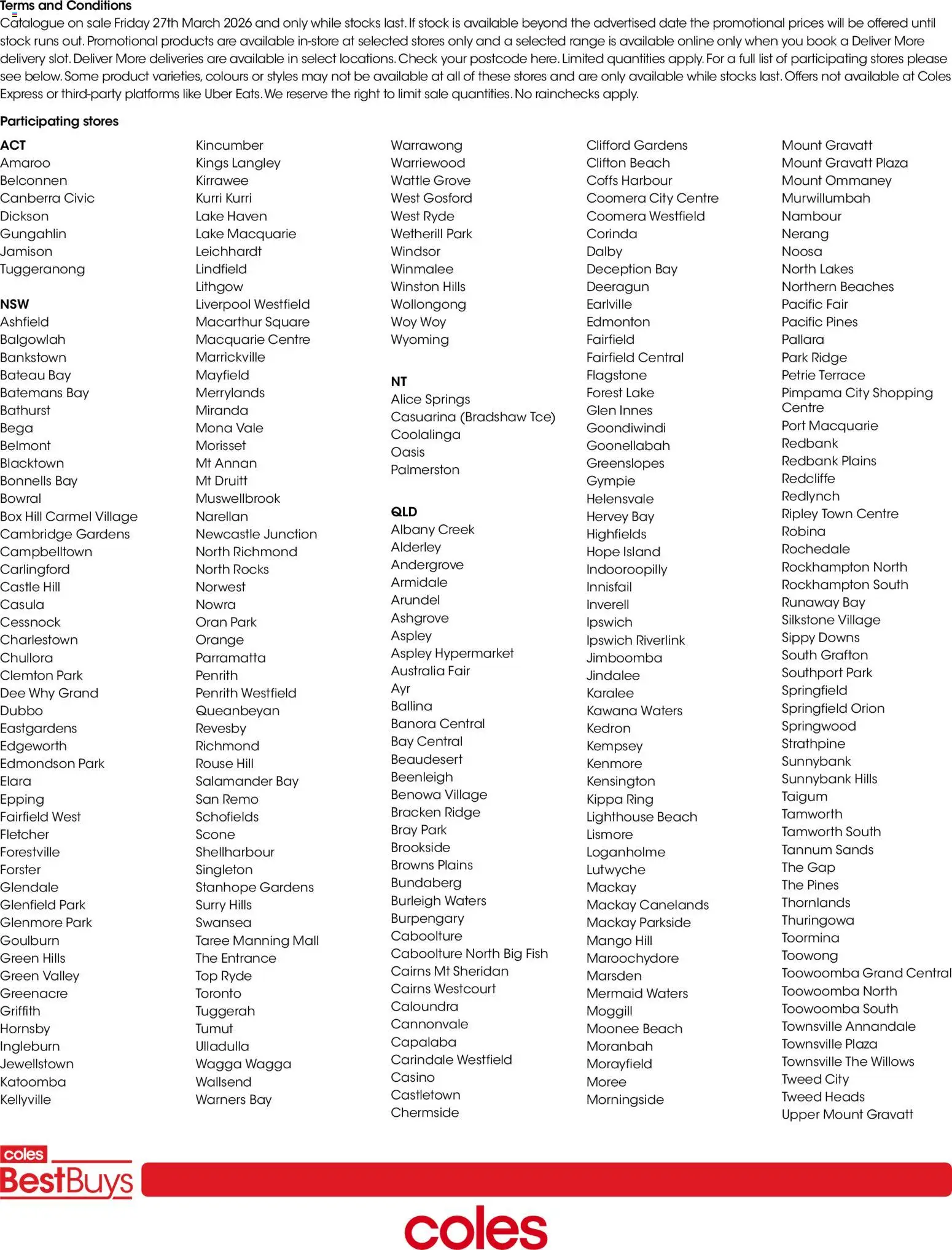 Coles catalogue - valid from 27.03.2026 | Page: 11 | Products: Fish, Platforms, Mango, Date