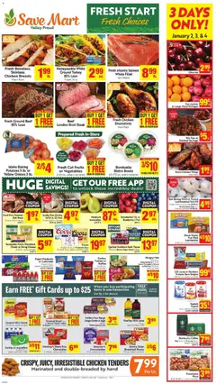 Preview of Save Mart weekly ads valid from 02.01.2026