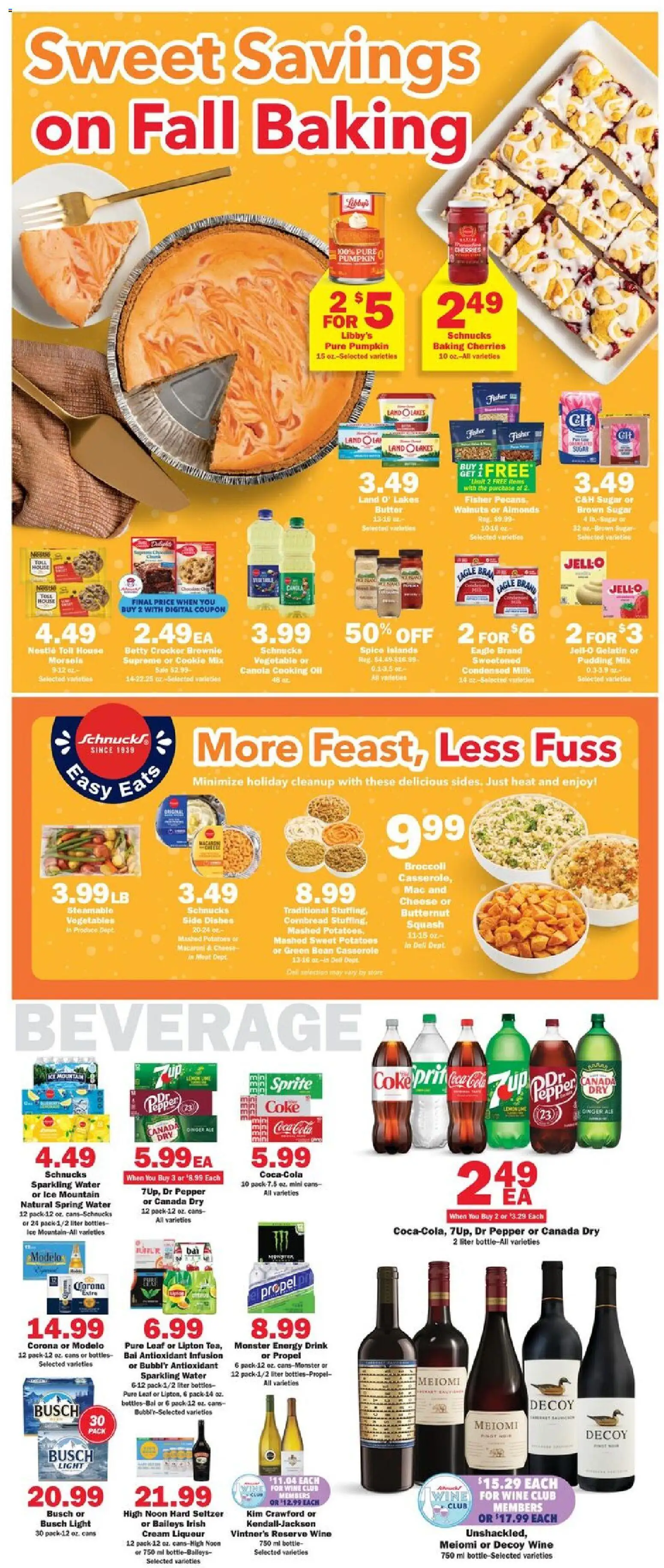 Schnucks Weekly Print Ad - IL - valid from 12.11.2025 | Page: 3 | Products: Milk, Butter, Oil, Pumpkin