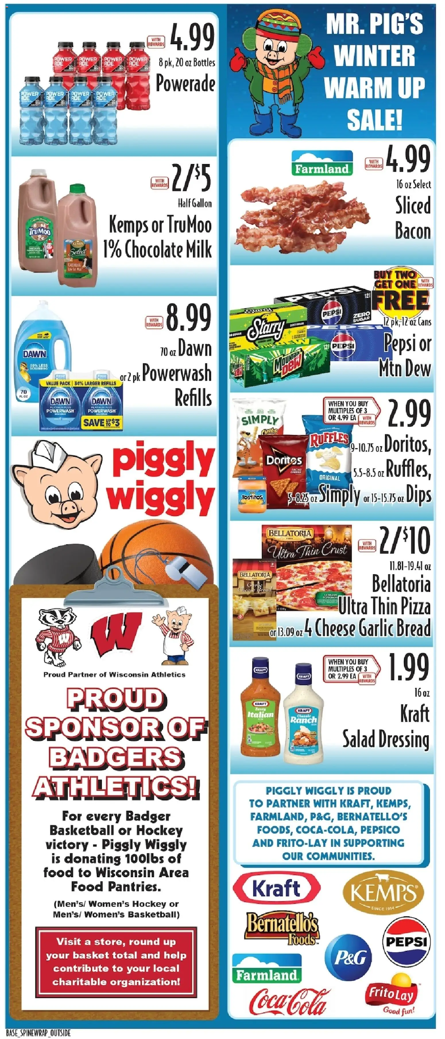 Piggly Wiggly Weekly Ad - valid from 07.01.2026 | Page: 1 | Products: Basket, Pizza, Salad, Garlic