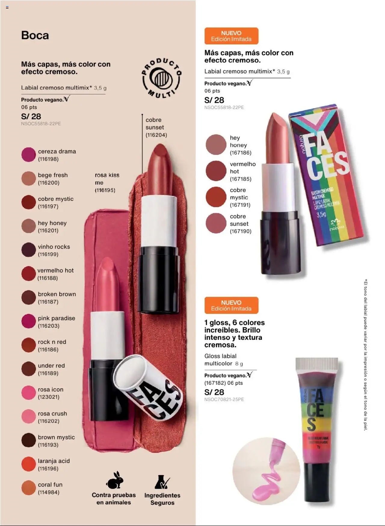 Catálogo Natura válido desde 01.07.2025 | Página: 88 | Productos: Lápiz labial