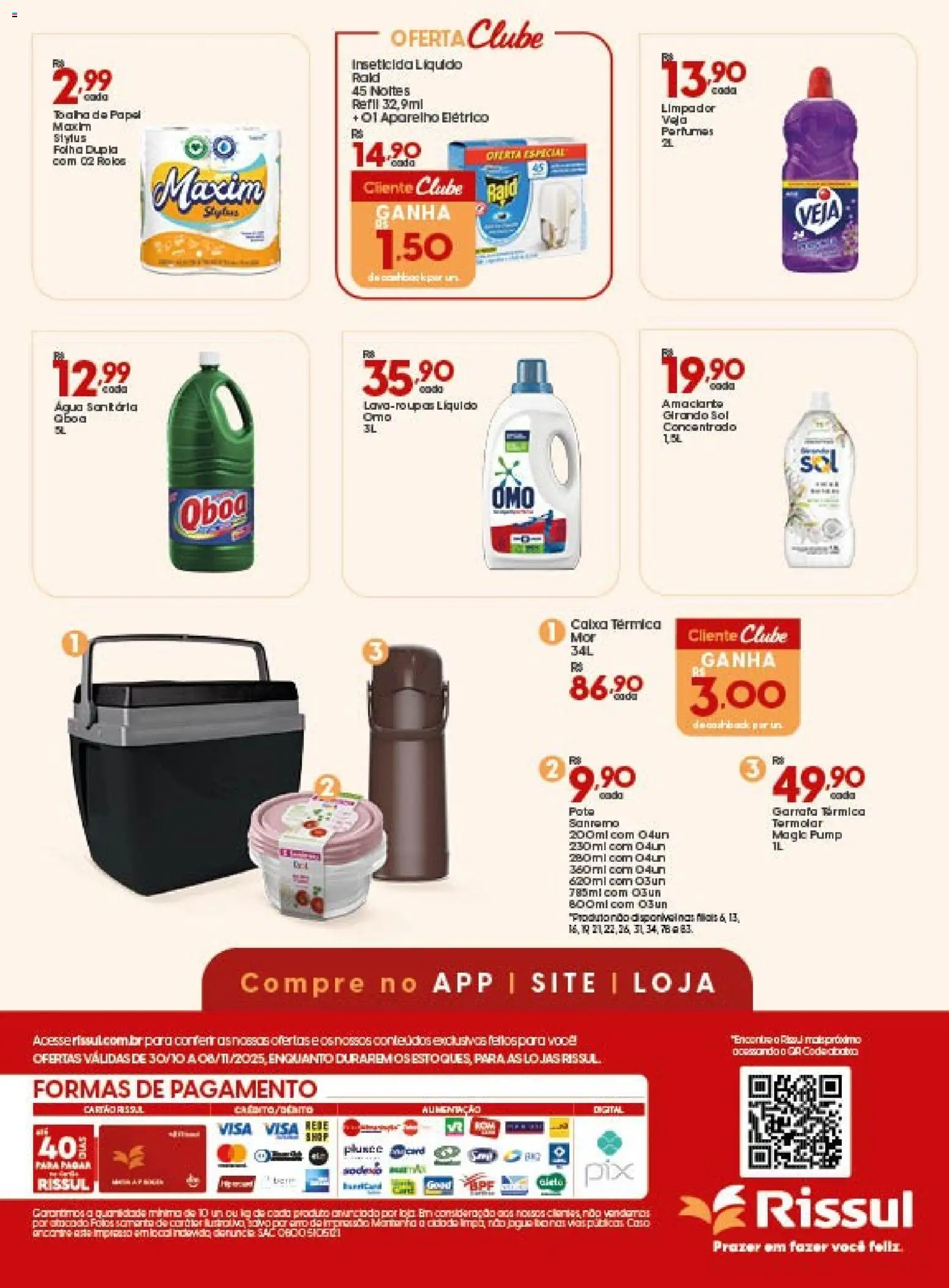 Rissul Folheto - válido de 30.10.2025 | Página: 8 | Produtos: Caixa térmica, Caixa, Girando sol, Inseticida
