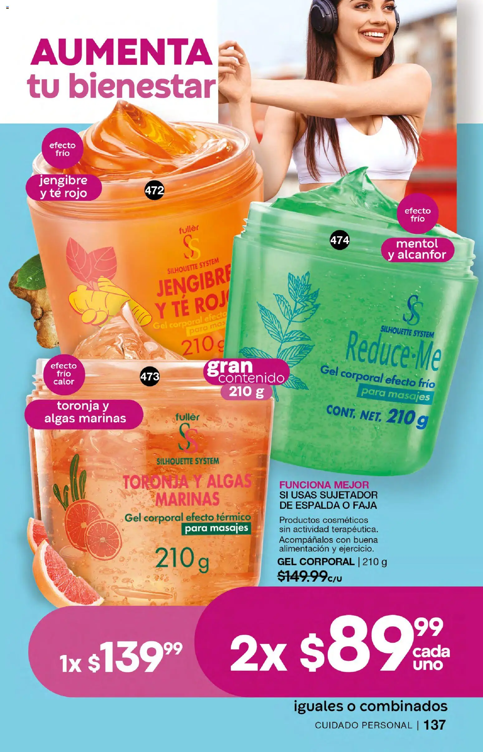 Nuevas ofertas de Fuller válidas en toda la República Mexicana desde el 18.02.2026. ¡Encuentra las mejores ofertas en Fuller campaña 23 2026! | Página: 137 | Productos: Gel corporal, Toronja, Té, Faja