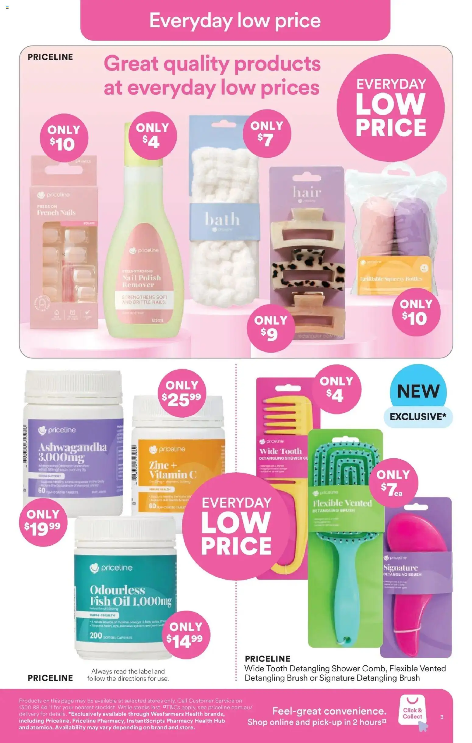 Priceline Pharmacy catalogue - valid from 05.03.2026 | Page: 3 | Products: Nail polish, Oil, Press, Vitamin