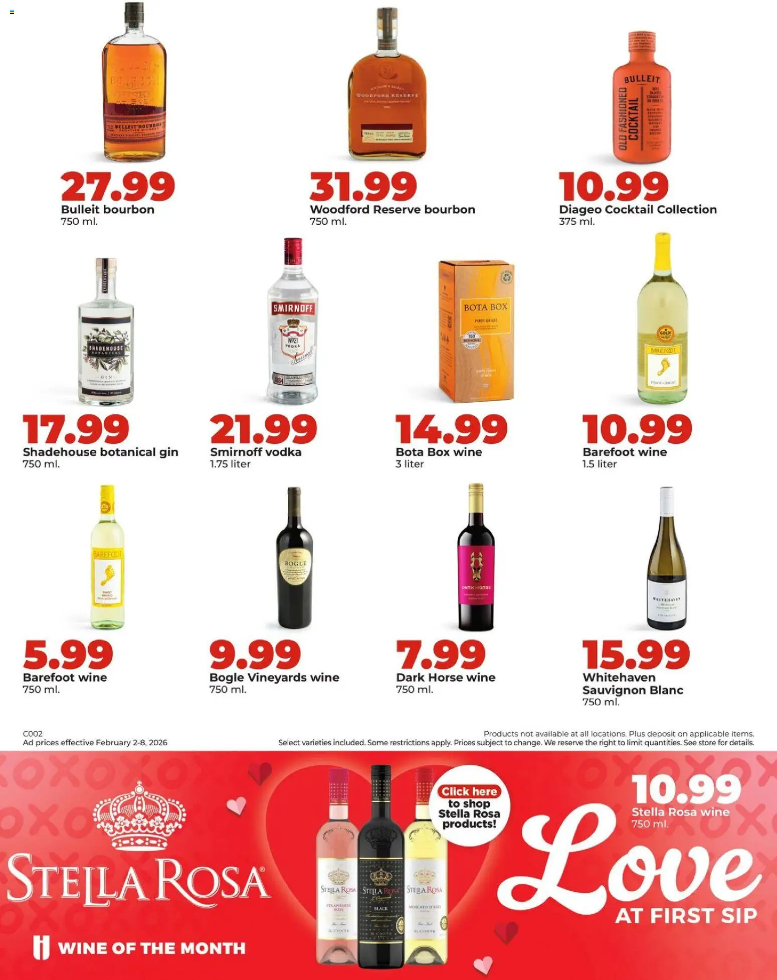 HyVee Weekly Ad - valid from 02.02.2026 | Page: 45 | Products: Box, Bourbon, Gin, Vodka
