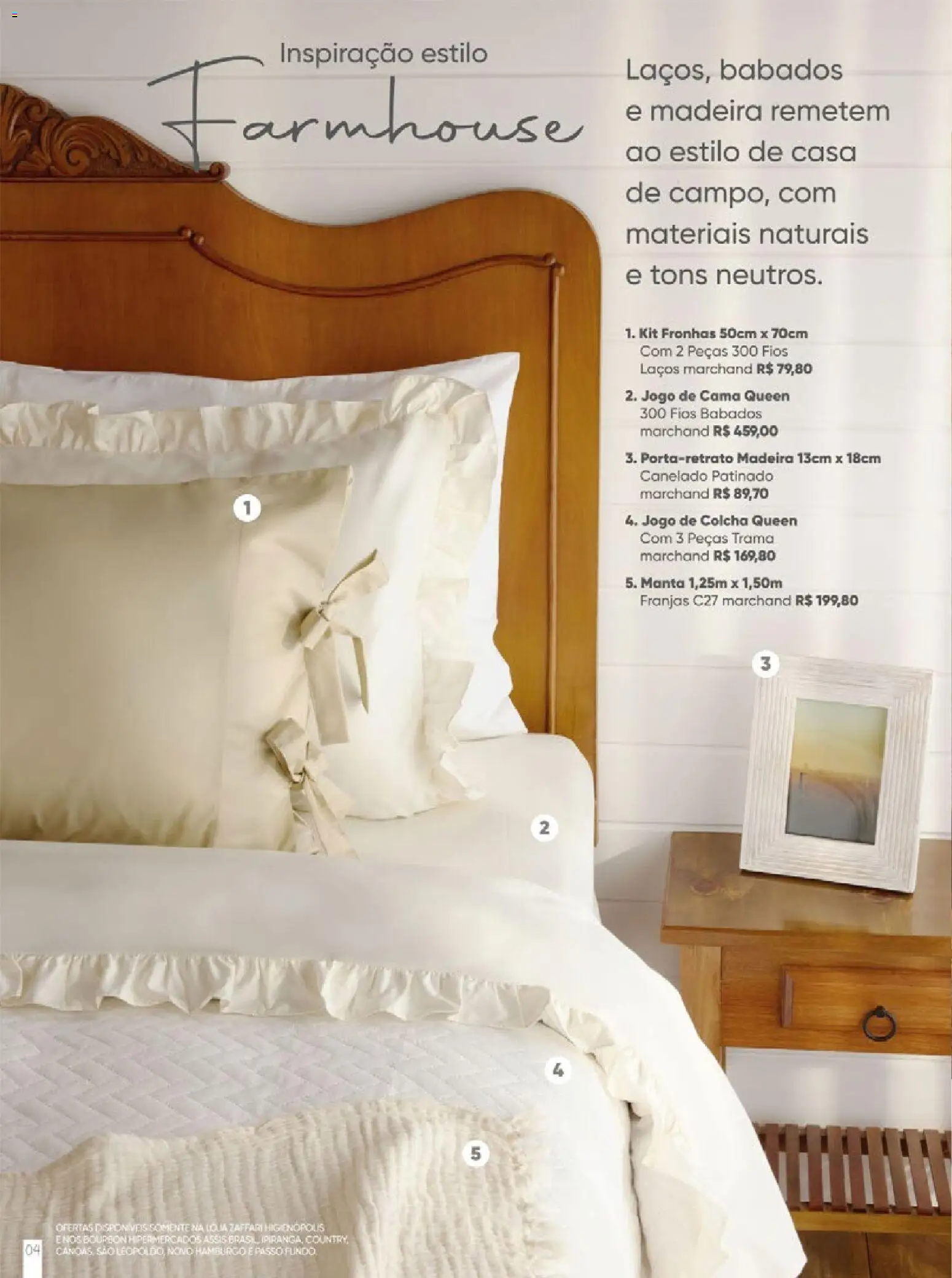 Zaffari Folheto - válido de 27.11.2025 | Página: 4 | Produtos: Jogo de cama, Colcha, Cama, Bourbon