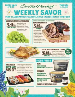 Preview of Central Market weekly ads valid from 08.04.2026