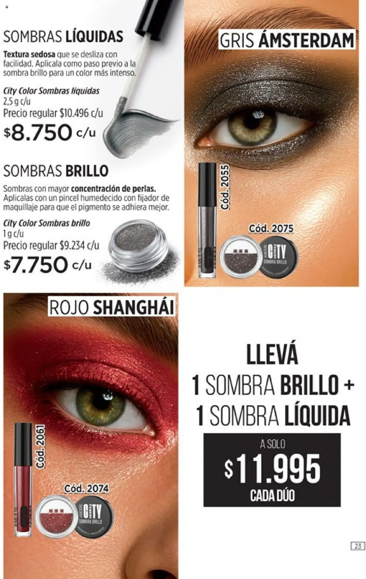 Catálogo Amodil Campaña 11 │ válido desde el 13.06.2025 | Página: 23 | Productos: Pincel, Sombra, Fijador, Brillo