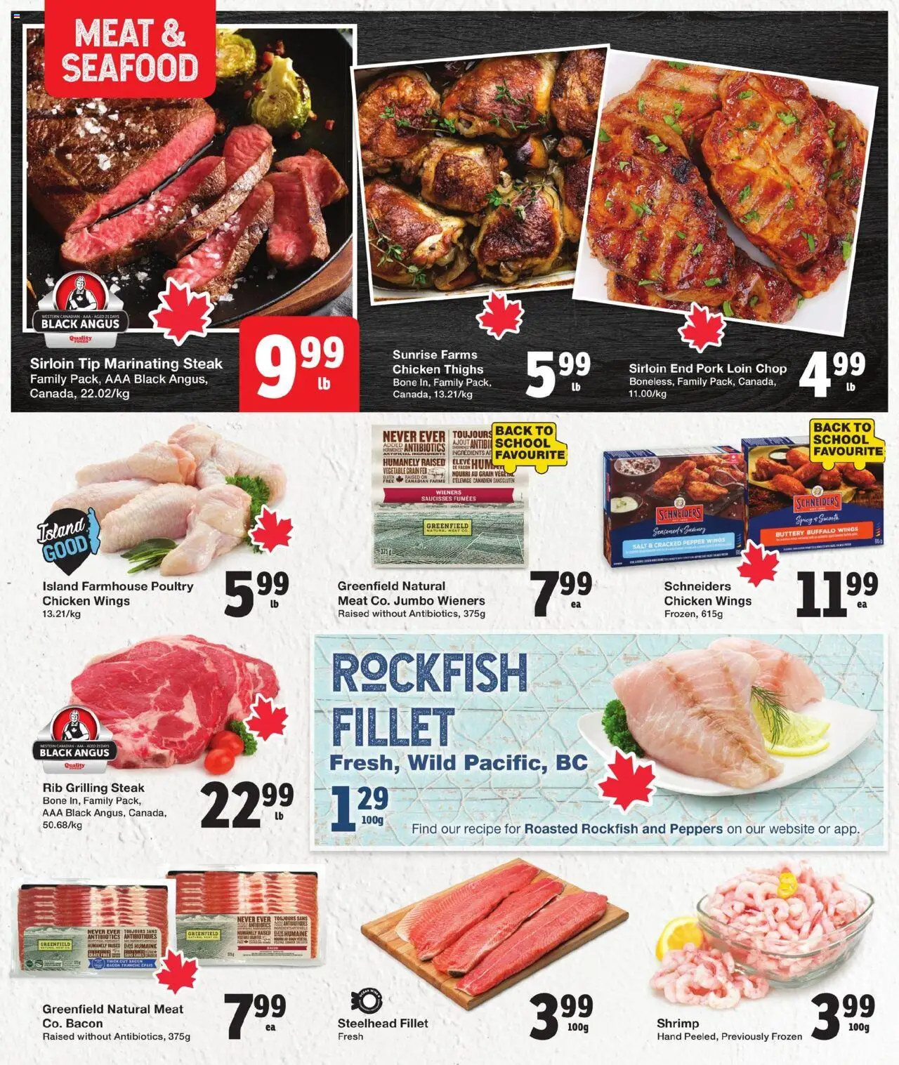 Quality Foods flyer valid from 11.09.2025 | Page: 4 | Products: Chicken wings, Chicken, Pork