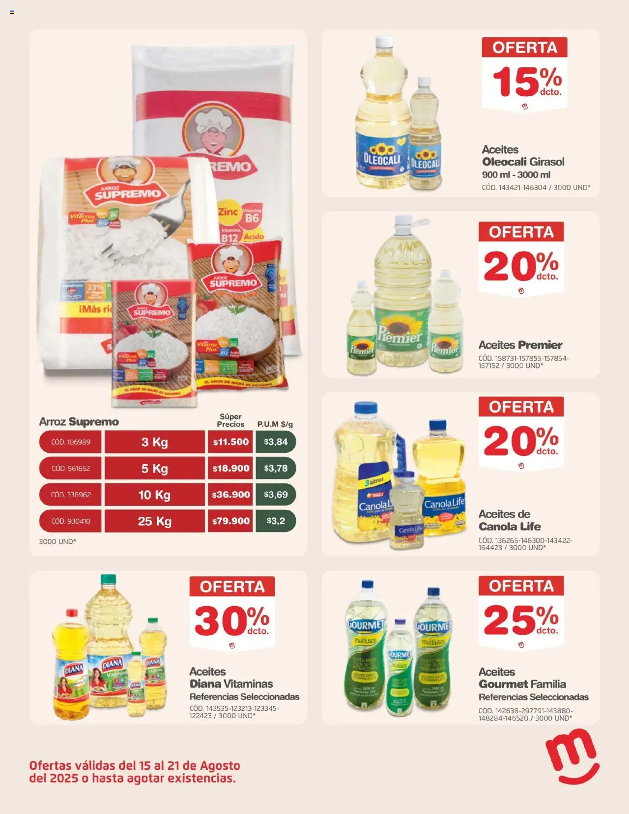 Makro revista - valida desde el 15.08.2025 | Página: 12 | Productos: Arroz, Vitaminas