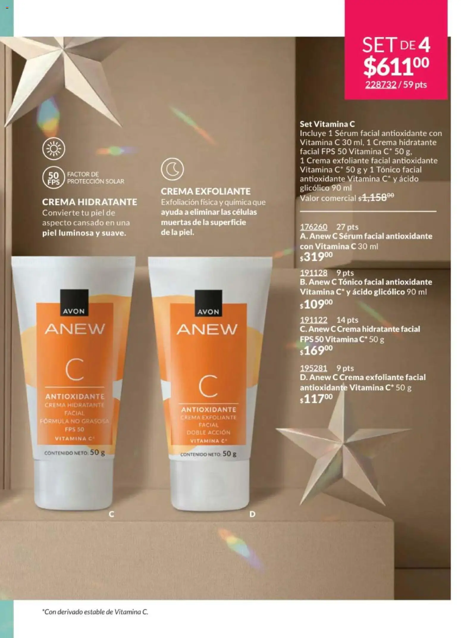 Nuevas ofertas de AVON válidas en toda la República Mexicana desde el 07.11.2025. ¡Encuentra las mejores ofertas en AVON campaña 17 2025! | Página: 105 | Productos: Serum, Crema, Exfoliante facial