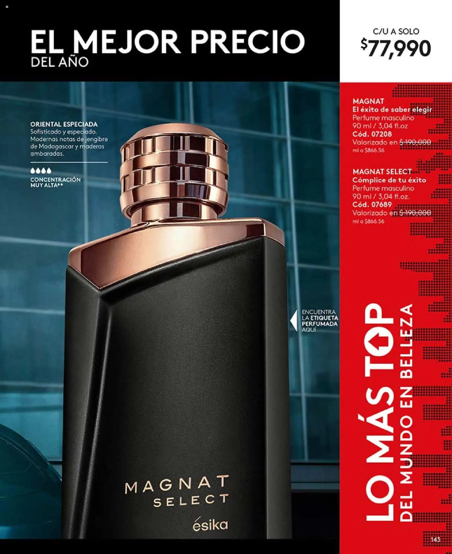 Ésika revista - valida desde el 01.05.2026 | Página: 143 | Productos: Perfume, Top