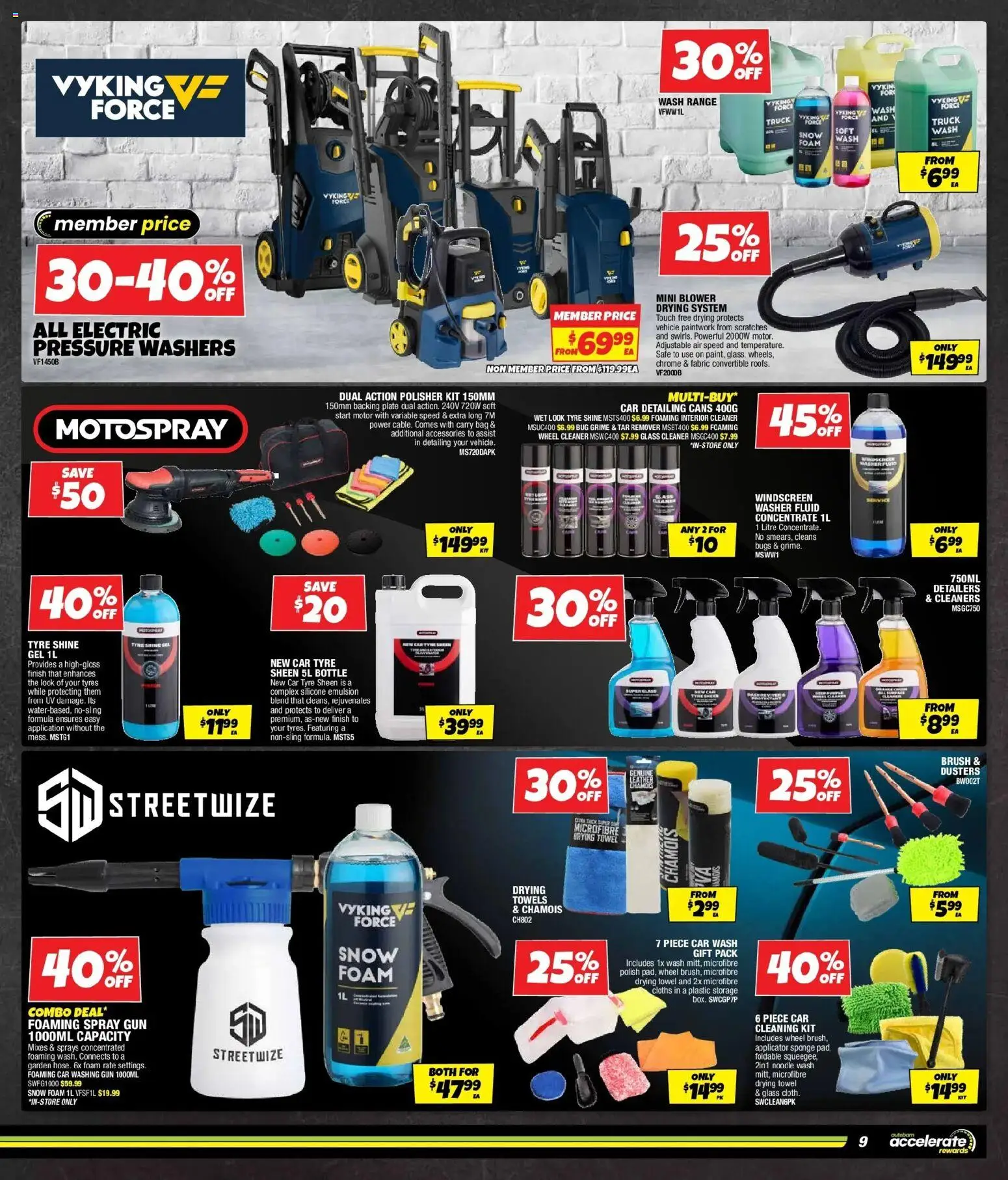 Autobarn catalogue - valid from 22.10.2025 | Page: 9 | Products: Brush, Cleaner, Sponge, Safe