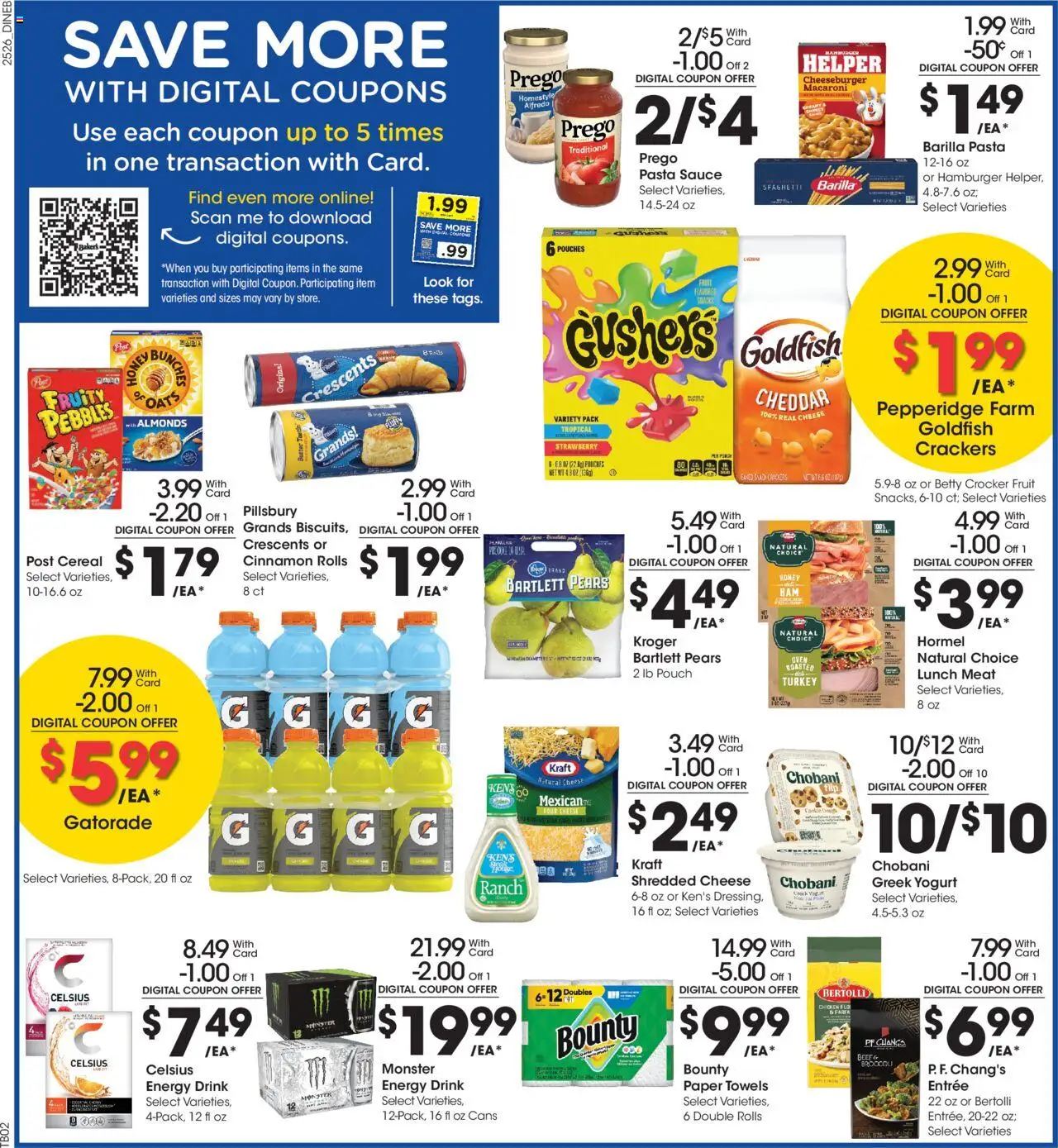 Baker's Weekly Ad - NE - valid from 30.07.2025 | Page: 4 | Products: Broccoli, Yogurt, Pasta, Sauce
