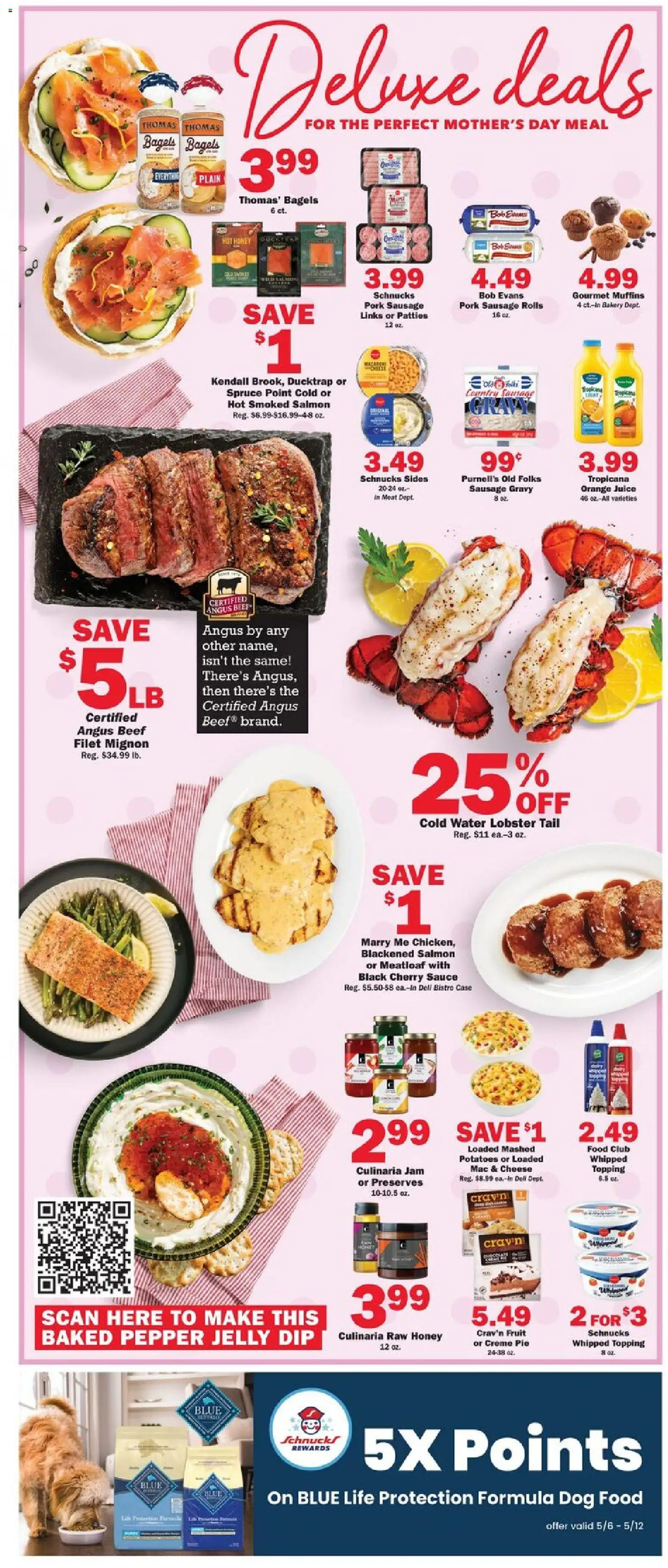 Schnucks Weekly Print Ad - IL - valid from 06.05.2026 | Page: 4 | Products: Bakery, Pepper, Sausage, Case