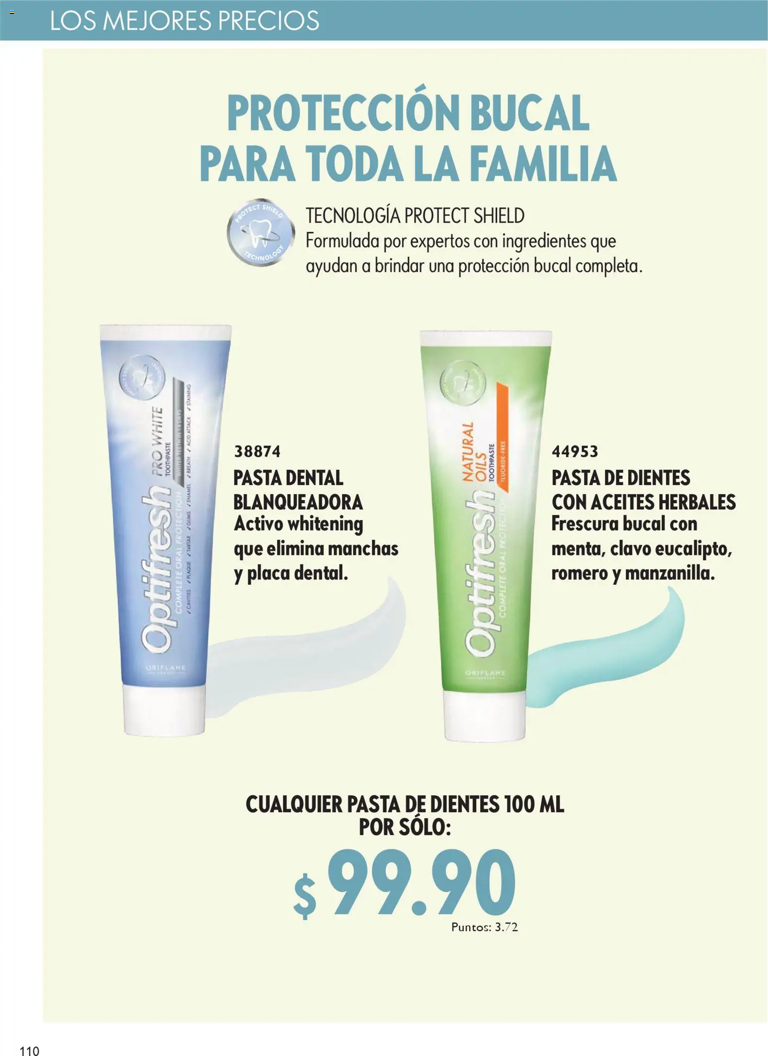Nuevas ofertas de Oriflame válidas en toda la República Mexicana desde el 27.12.2025. ¡Encuentra las mejores ofertas en Oriflame campaña 1 2026! | Página: 110 | Productos: Pasta dental, Clavo, Pasta