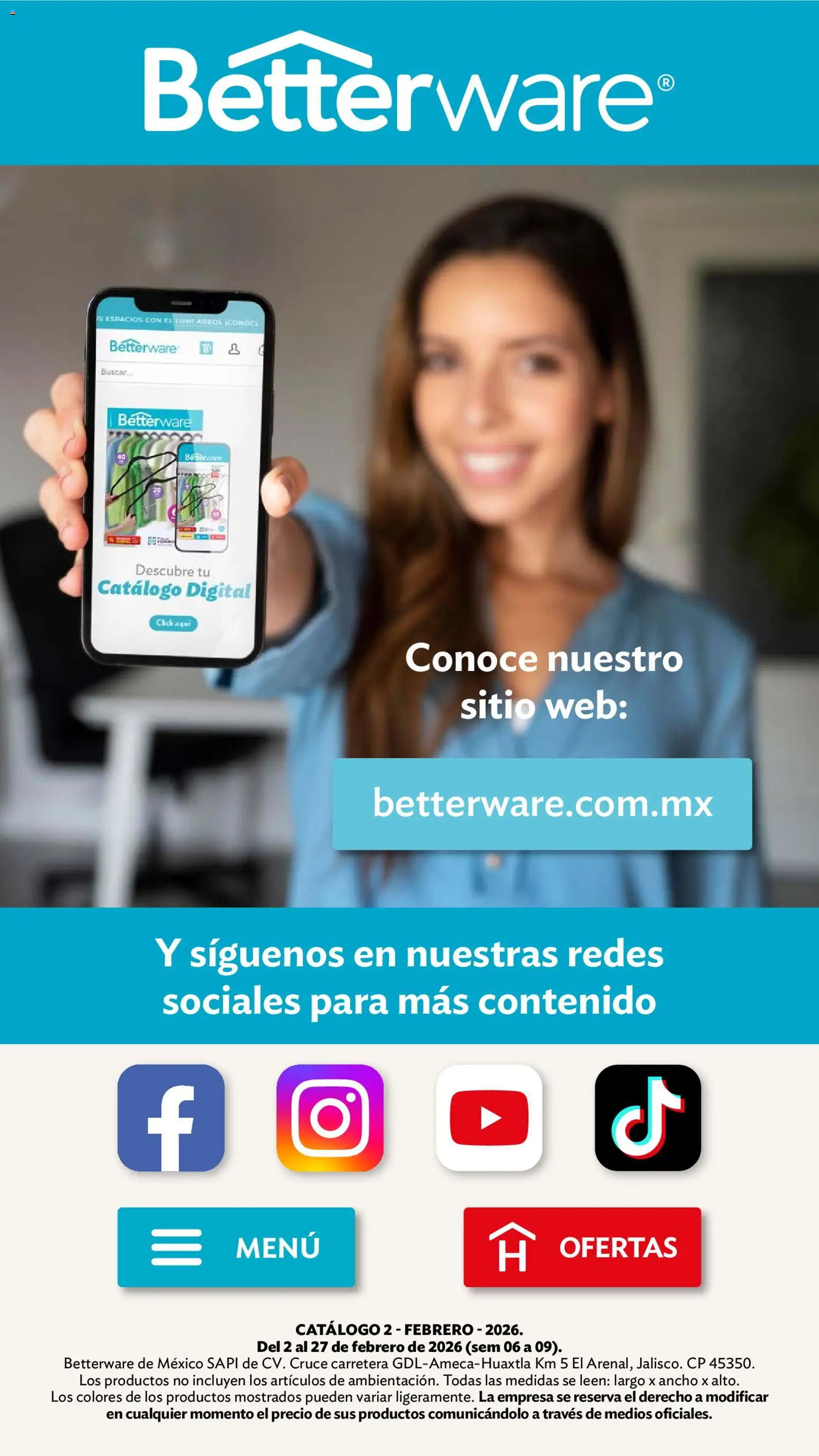 Nuevas ofertas de Betterware válidas en toda la República Mexicana desde el 02.02.2026. ¡Encuentra las mejores ofertas en Betterware campaña 2 2026! | Página: 115