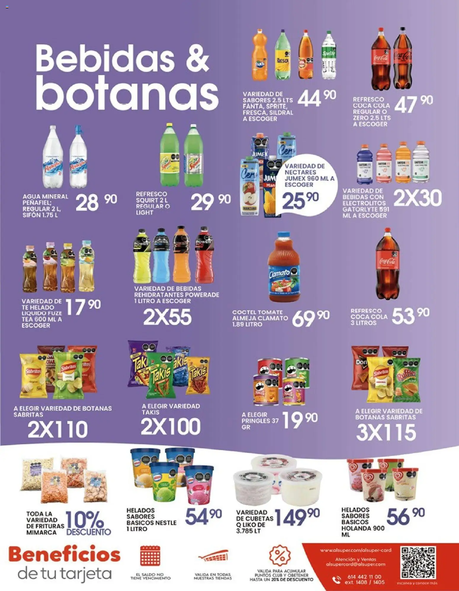 Nuevas ofertas de Alsuper válidas en toda la República Mexicana desde el 24.04.2026. ¡Encuentra las mejores ofertas en Alsuper folleto Chihuahua-Ciudad! | Página: 7 | Productos: Refresco, Agua, Helado, Té