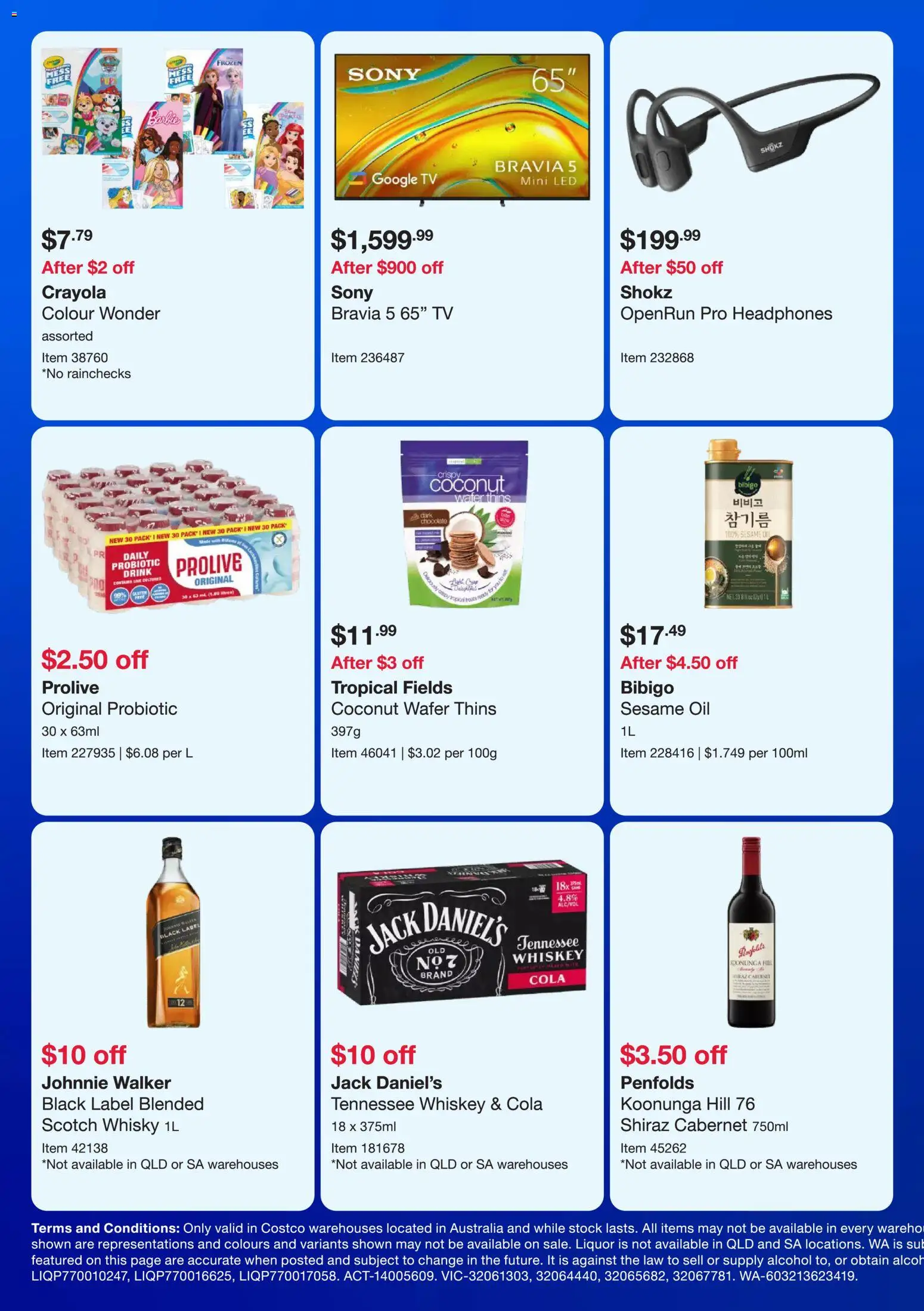Costco catalogue - valid from 22.12.2025 | Page: 6 | Products: Whiskey, Water, Scotch, Tv