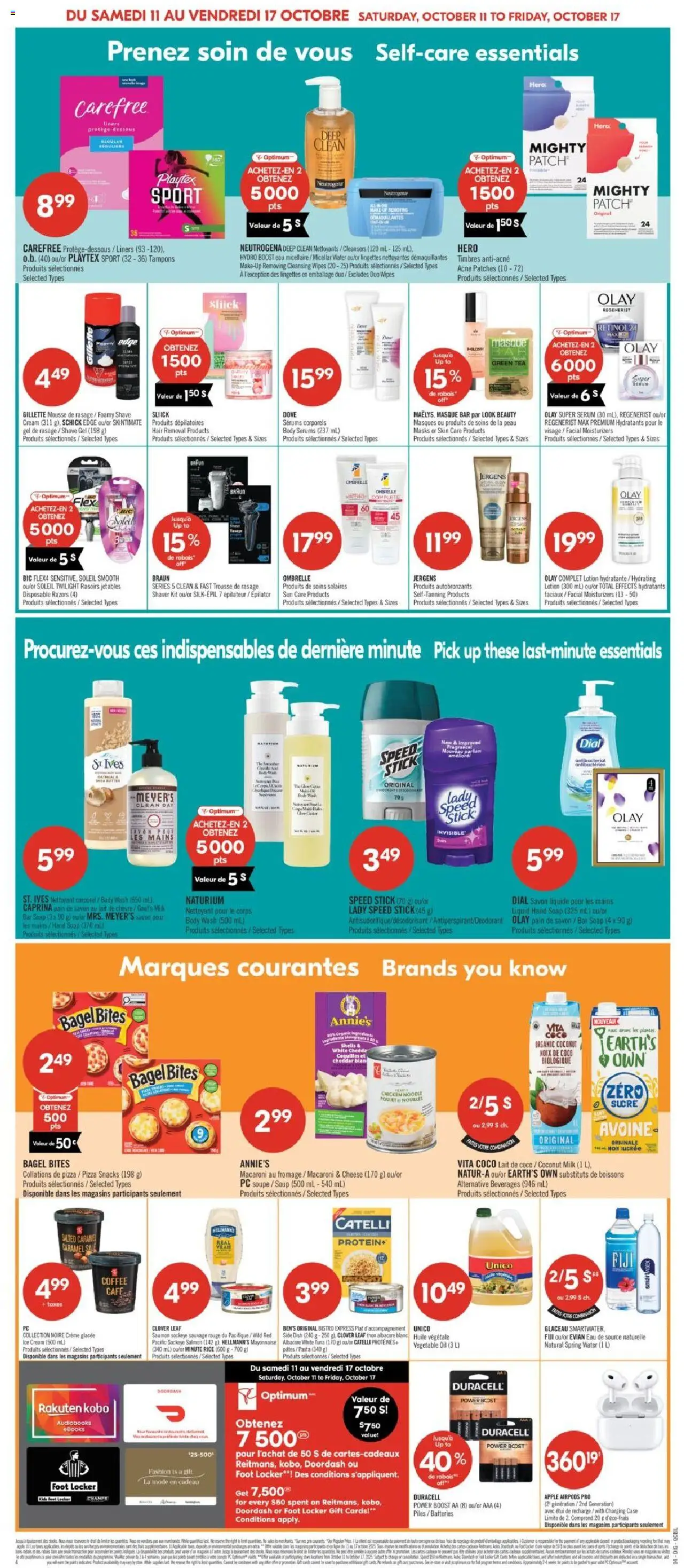 Pharmaprix flyer valid from 11.10.2025 | Page: 19 | Products: Case, Shaver, Milk, Chicken