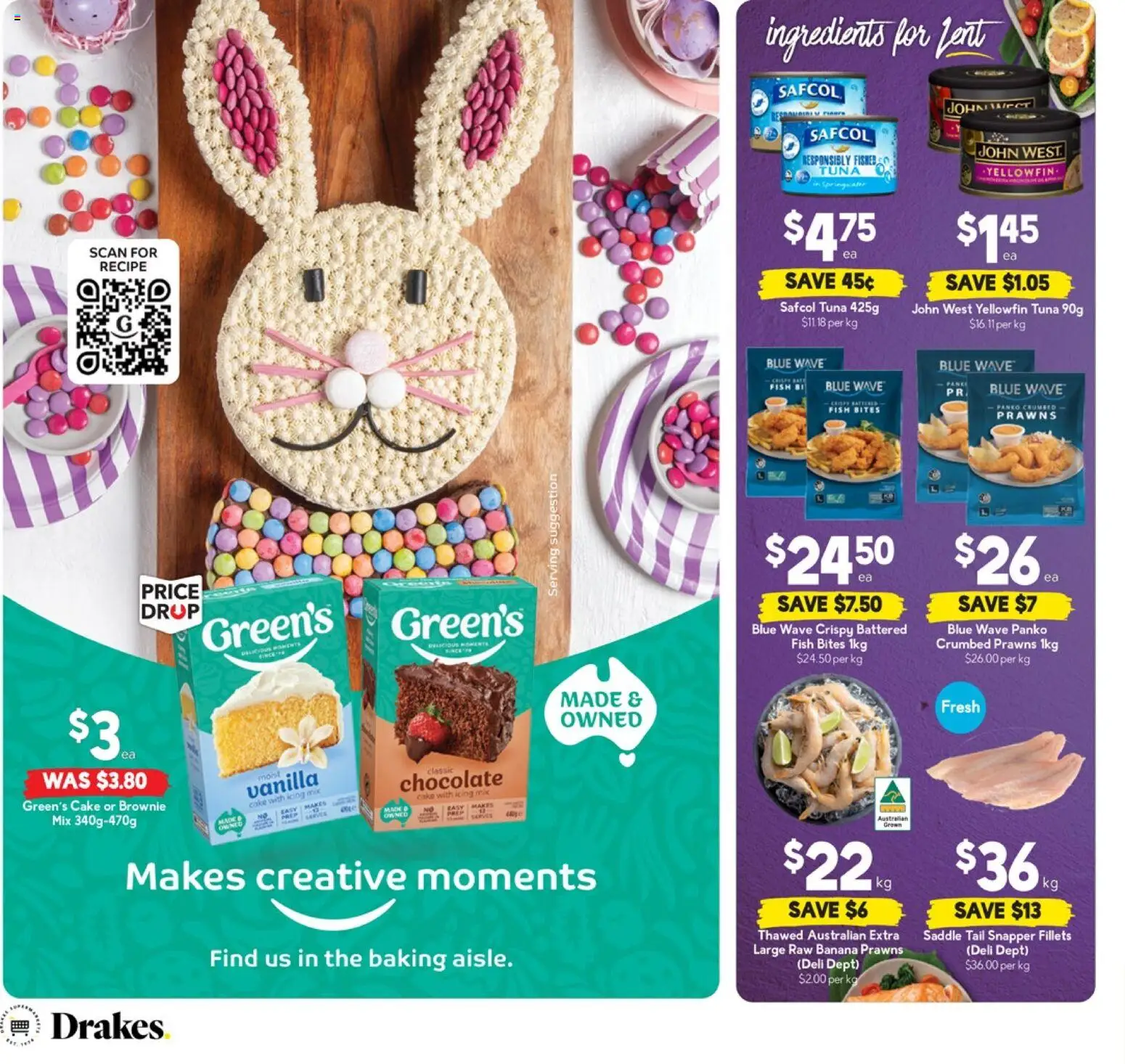 Drakes catalogue - valid from 01.04.2026 | Page: 2 | Products: Chocolate, Fish, Prawns, Tuna