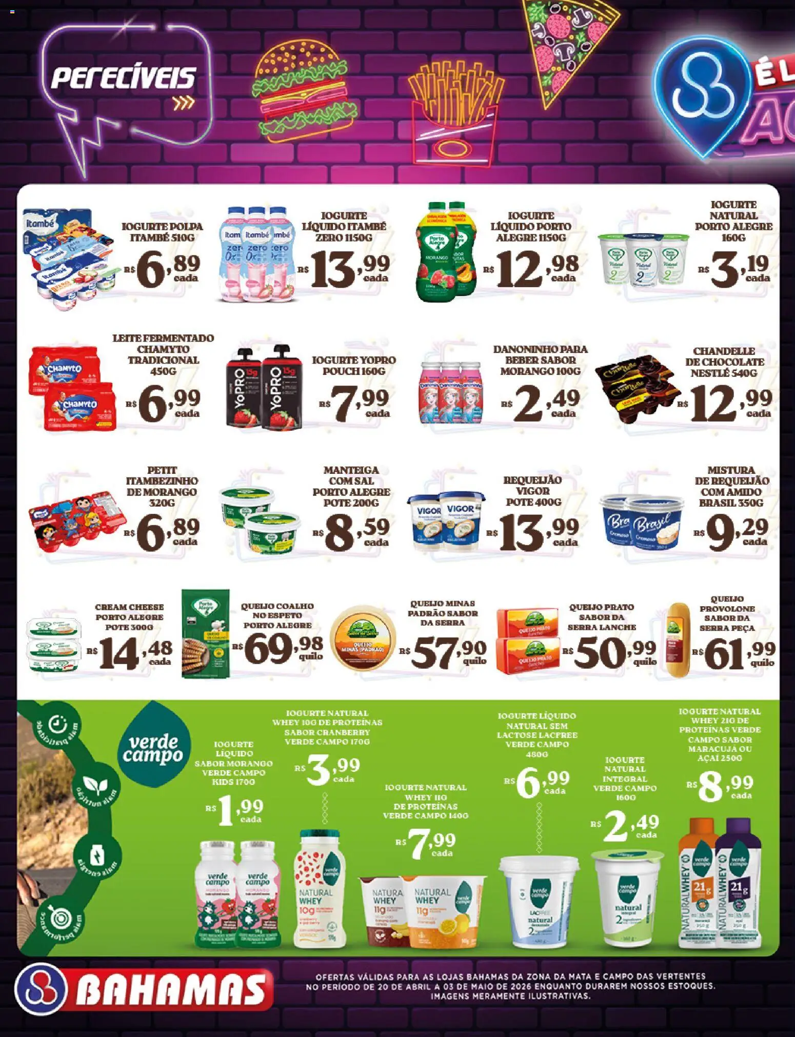 Bahamas Supermercados Folheto - válido de 20.04.2026 | Página: 8 | Produtos: Maracujá, Leite, Cream cheese, Açaí