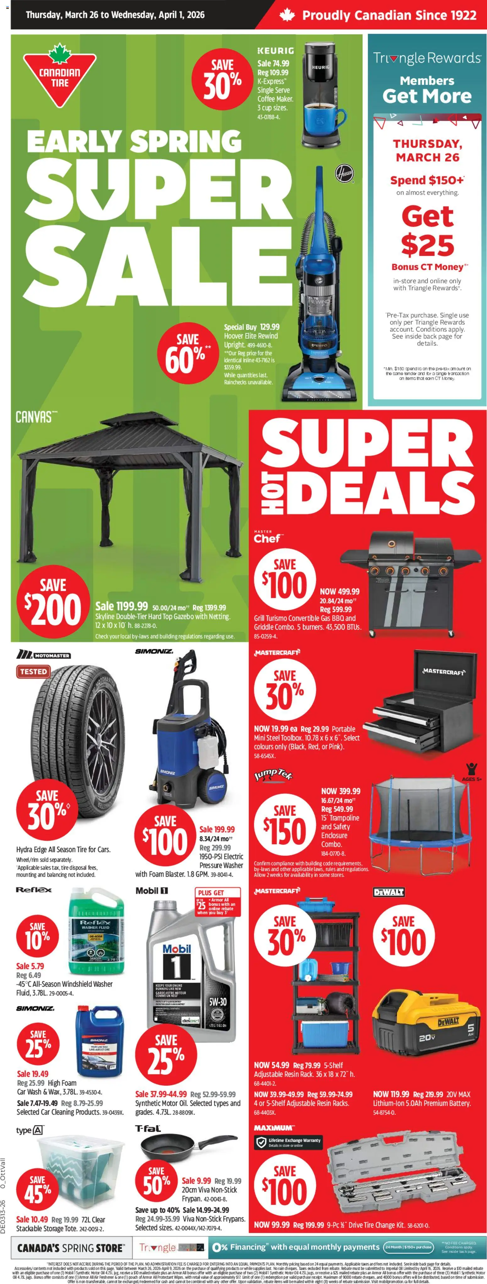 Canadian Tire flyer valid from 26.03.2026 | Page: 1