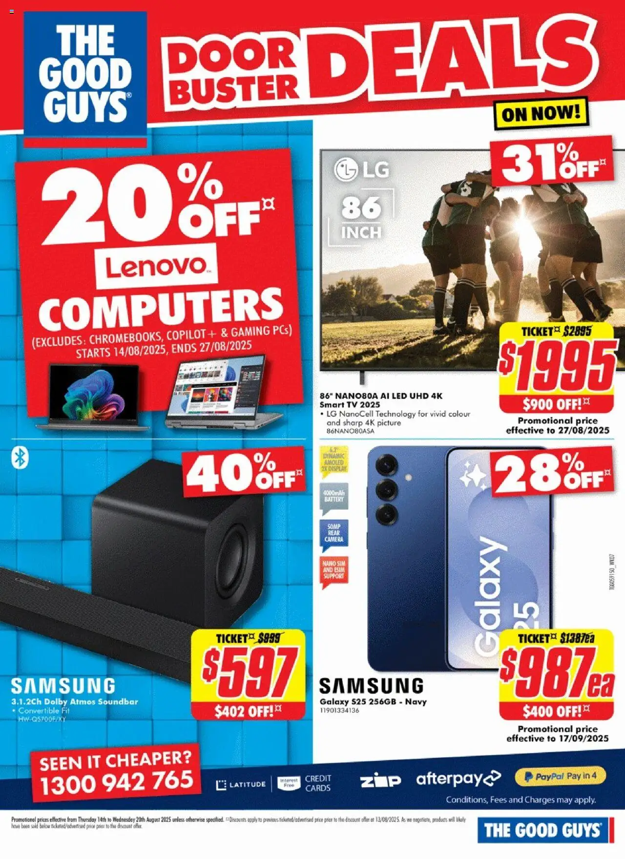 The Good Guys catalogue - valid from 13.08.2025 | Page: 2 | Products: Battery, Tv, Camera, Nano