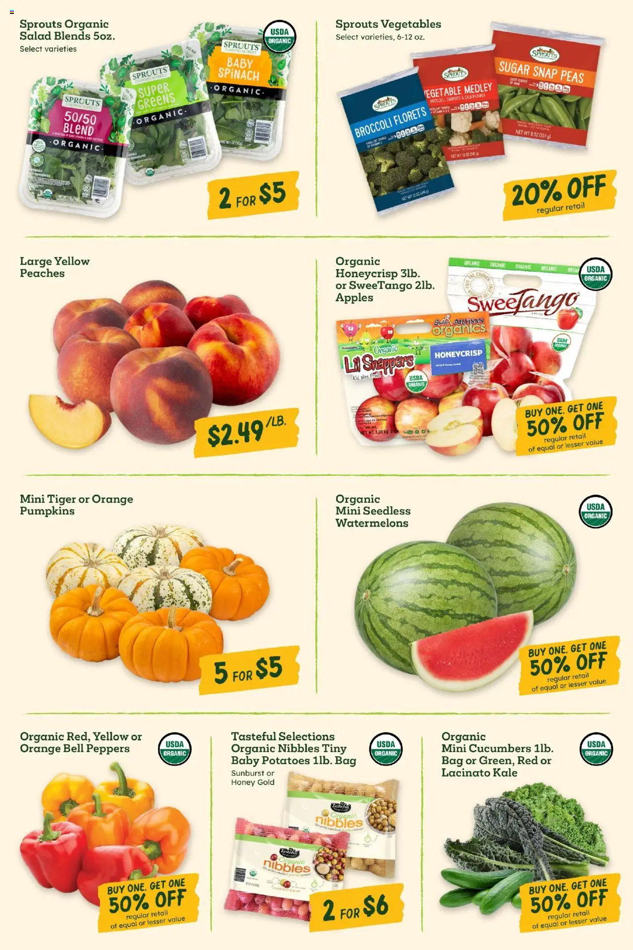 Sprouts Weekly Ad - valid from 15.10.2025 | Page: 7 | Products: Kale, Apples, Salad, Potatoes