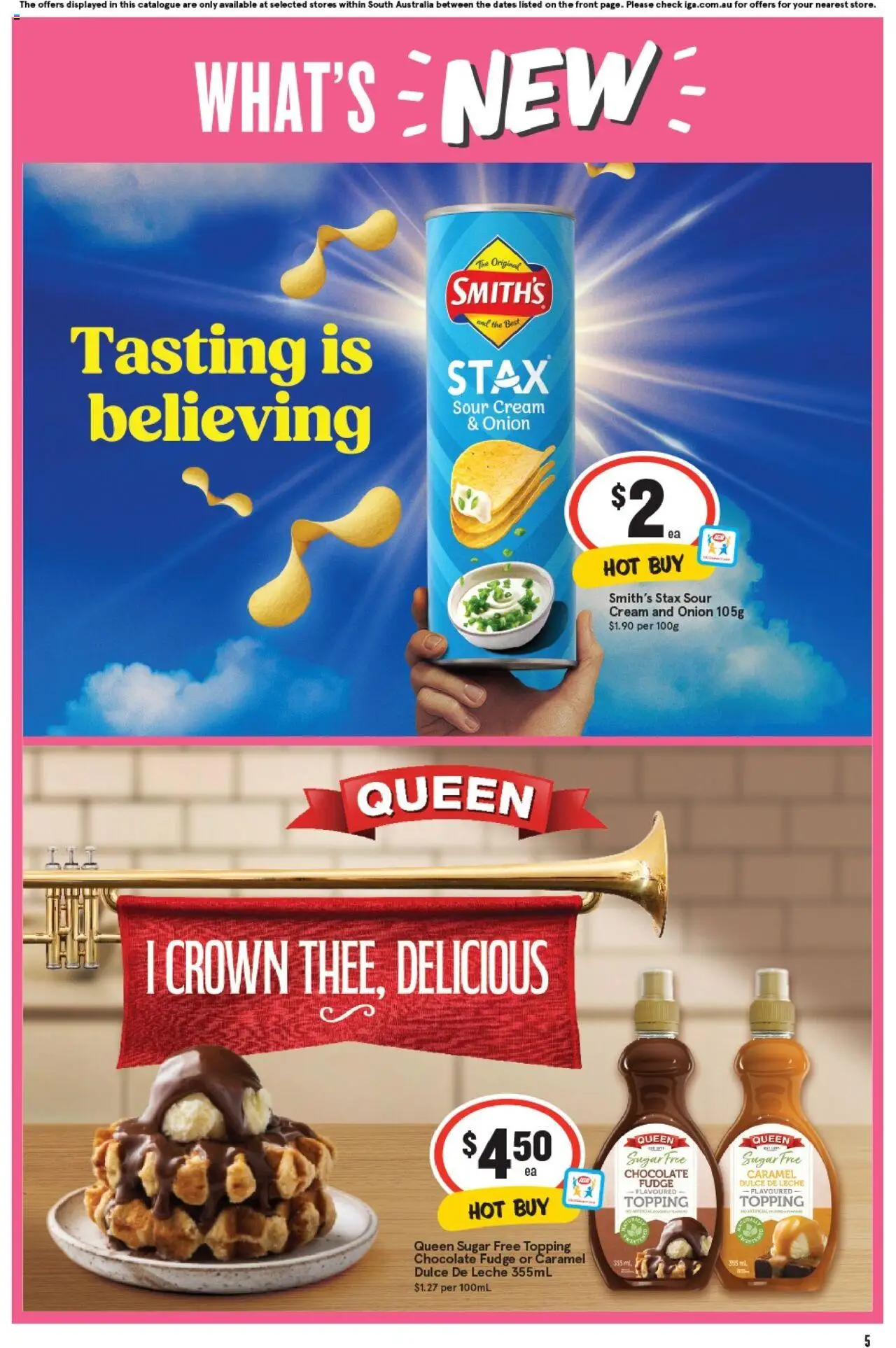 IGA catalogue - valid from 17.09.2025 | Page: 5 | Products: Chocolate, Sour cream, Cream, Sugar