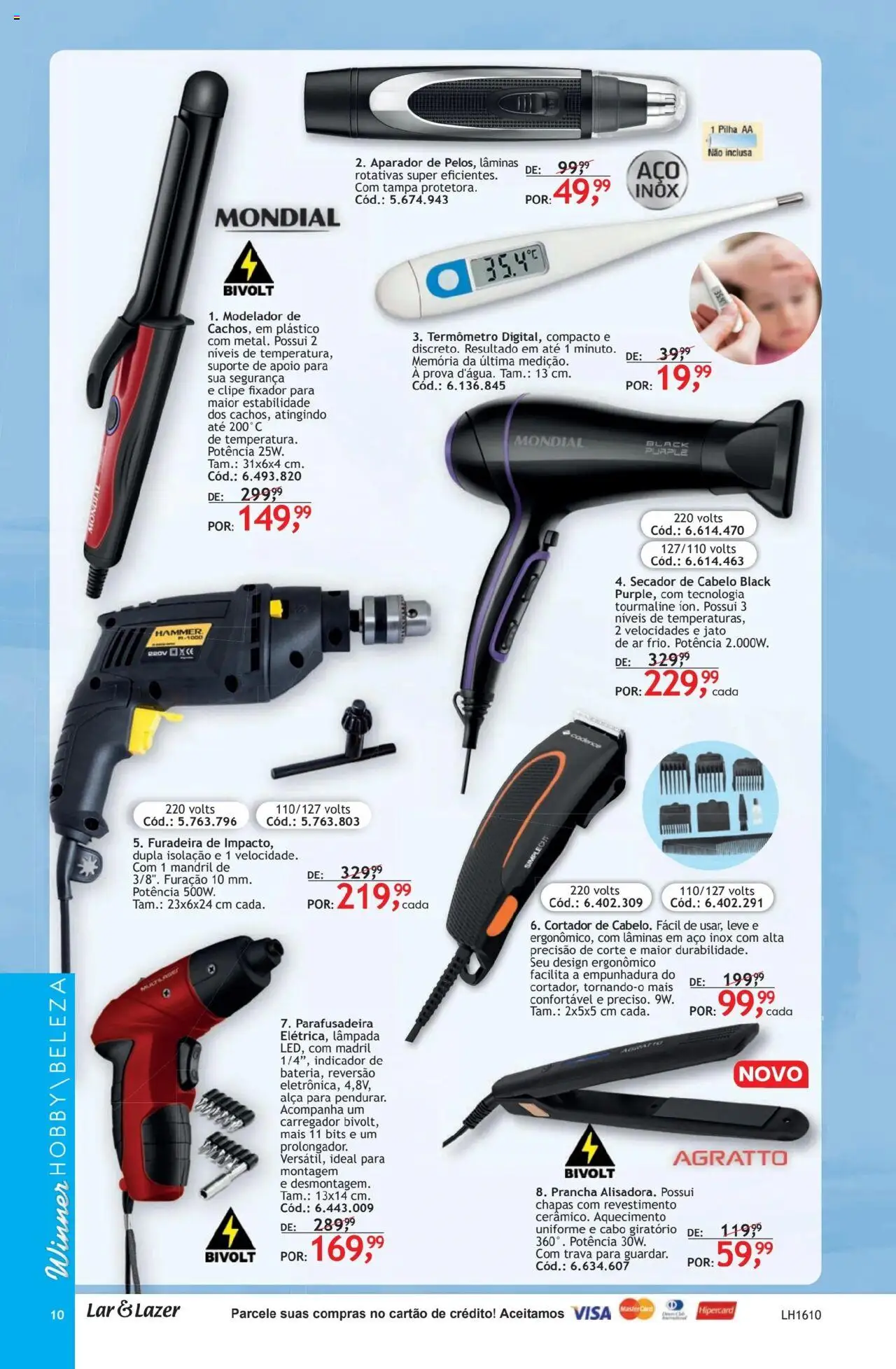 Quatro Estações Folheto - válido de 01.10.2025 | Página: 10 | Produtos: Secador, Lâmpada, Fixador, Cortador