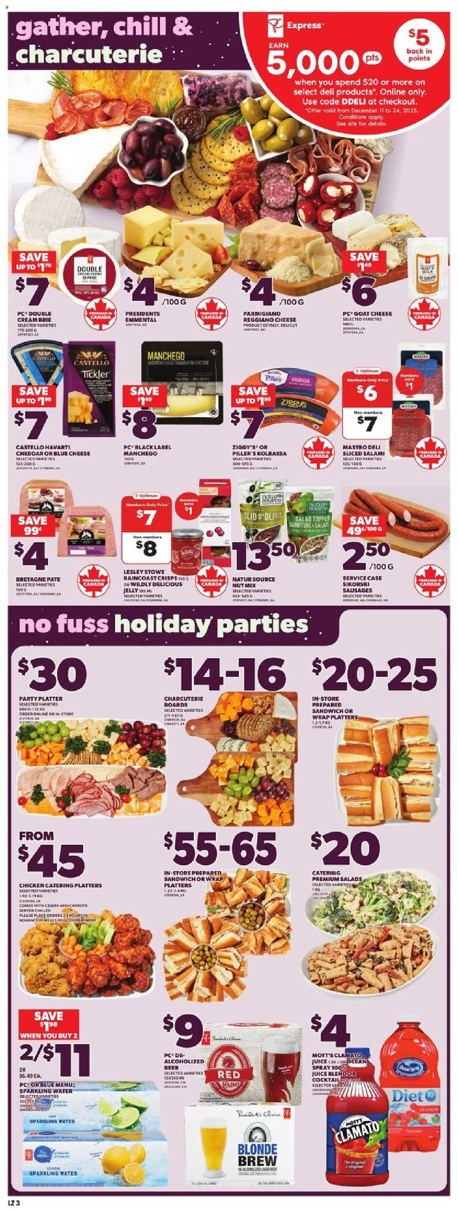 Zehrs flyer valid from 11.12.2025 | Page: 6 | Products: Cream, PC, Cheese, Chicken