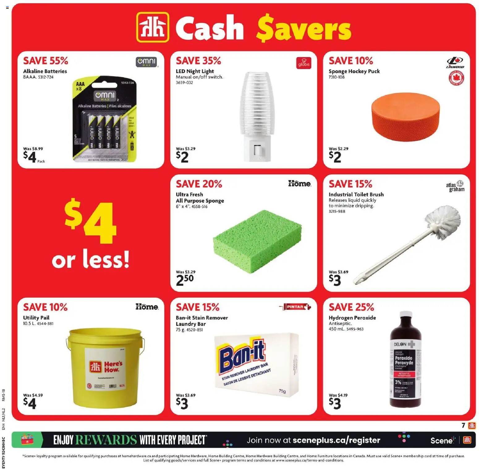 Home Hardware flyer valid from 23.10.2025 | Page: 8 | Products: Brush, Sponge, Stain remover